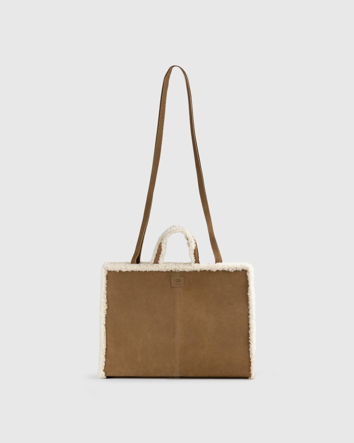 Ugg x Telfar – Suede Medium Shopper Chestnut  - Bags - Brown - Image 2