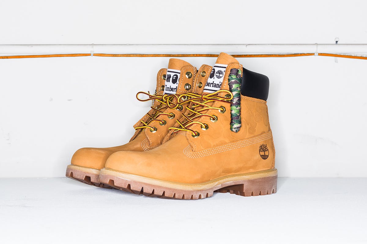 Timberland x undefeated x bape top