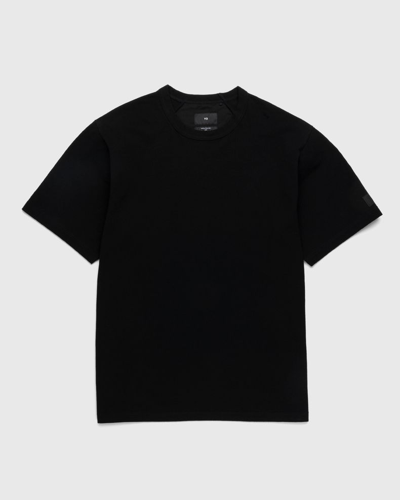 Crepe Short-Sleeve T-Shirt Black