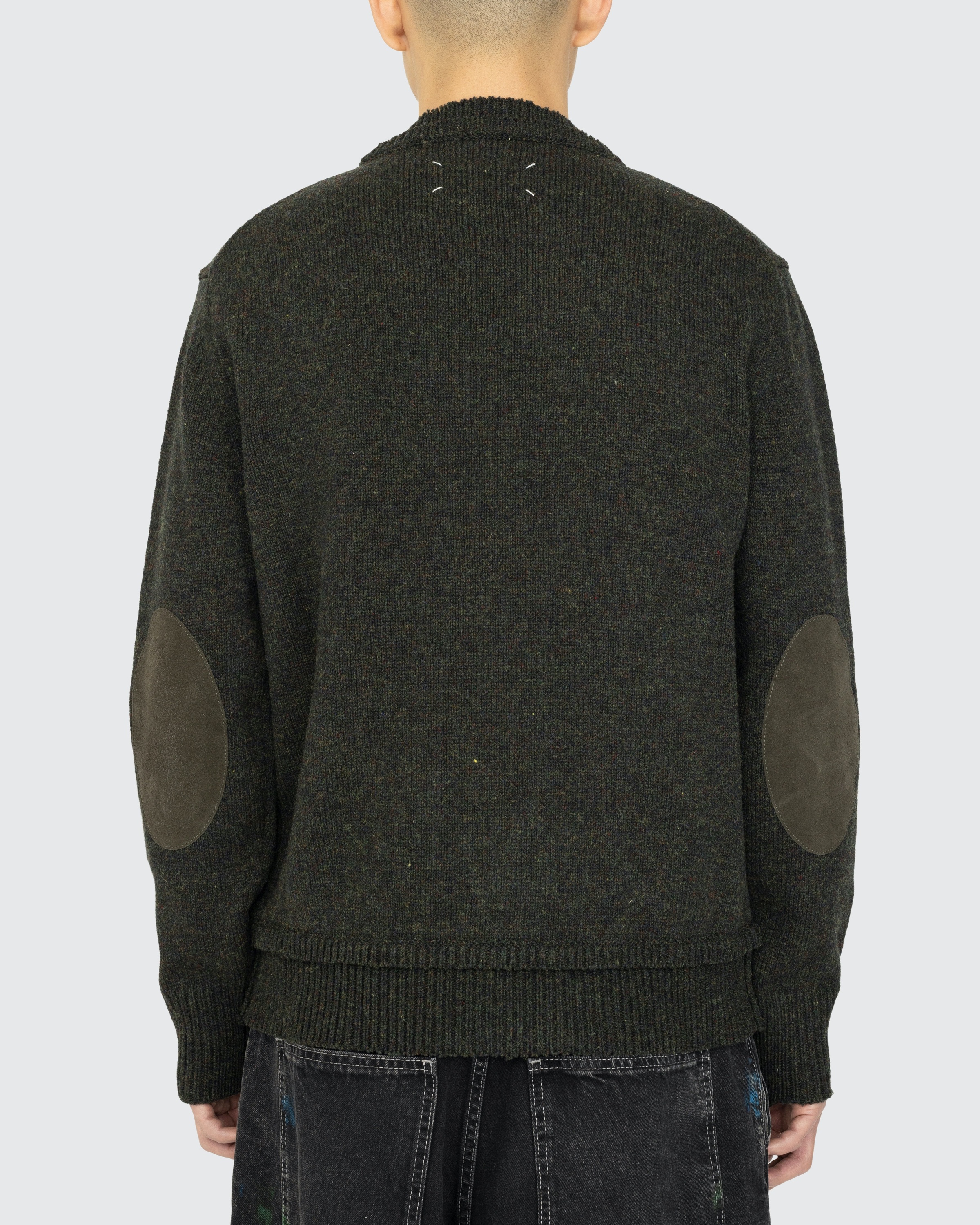 Maison Margiela Elbow Patch Sweater Dark Green Highsnobiety Shop