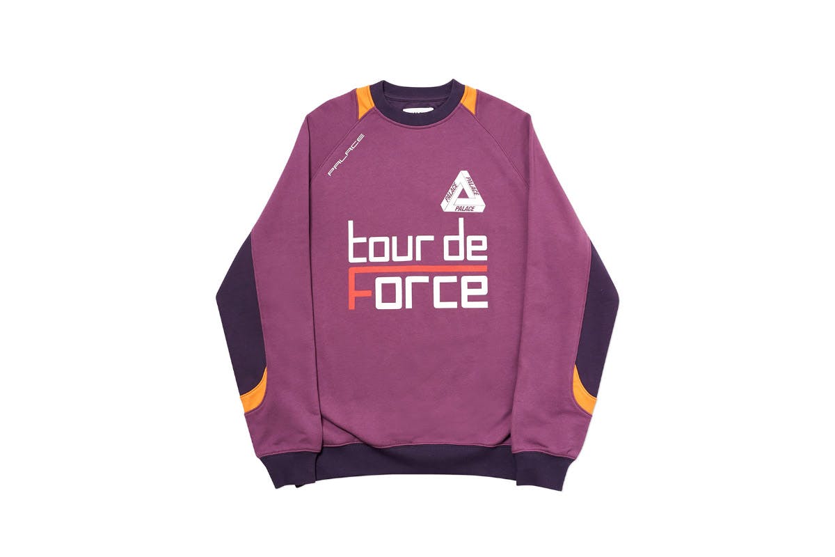 Palace 2019 Autumn Crew Tour De Force purple front 2507 1