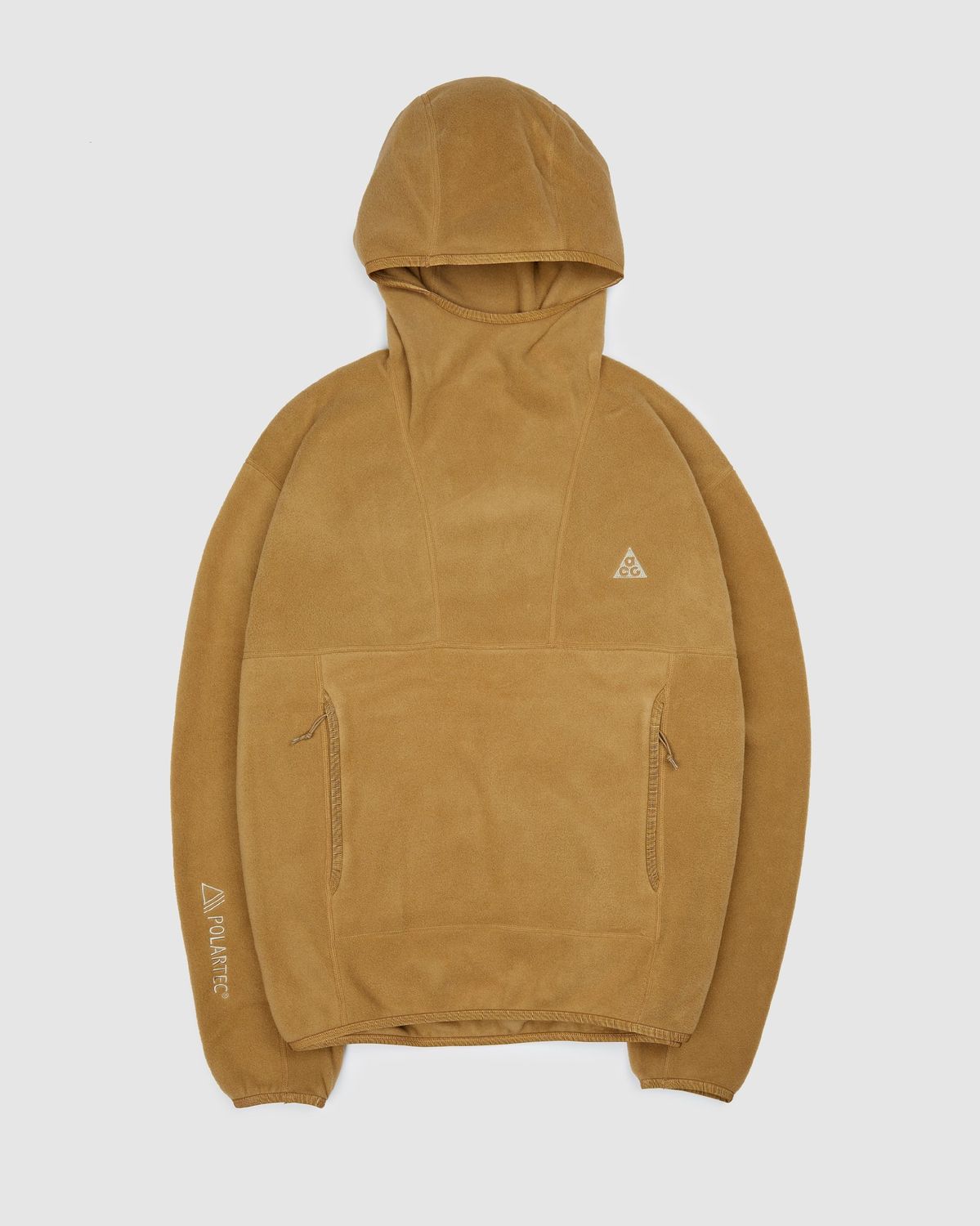 Nike ACG – Polartec® "Wolf Tree" Men's Hoodie Khaki - Sweats - Brown - Image 1