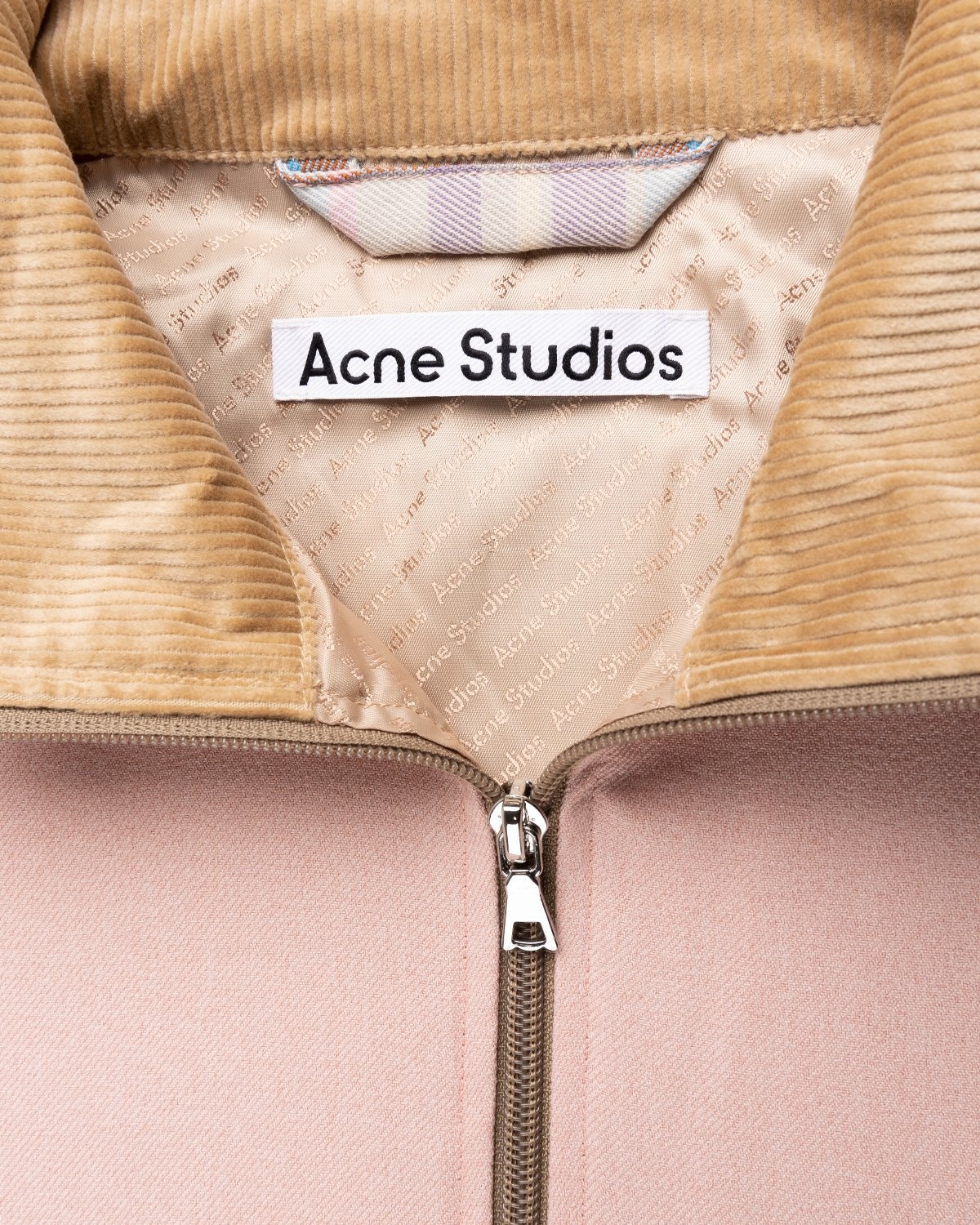 Acne Studios – Checked Twill Jacket Blossom Pink - Outerwear - Pink - Image 3