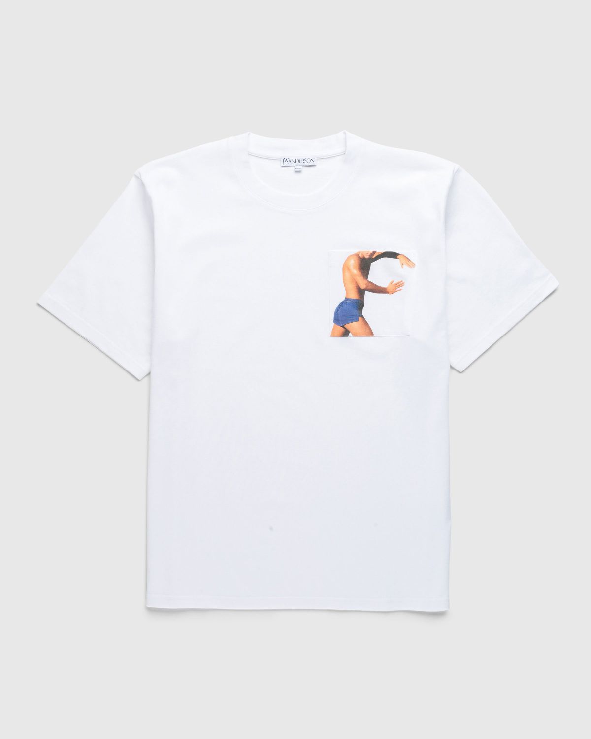 J.W. Anderson – PROFILE STUD CHEST POCKET T-SHIRT White | Highsnobiety Shop