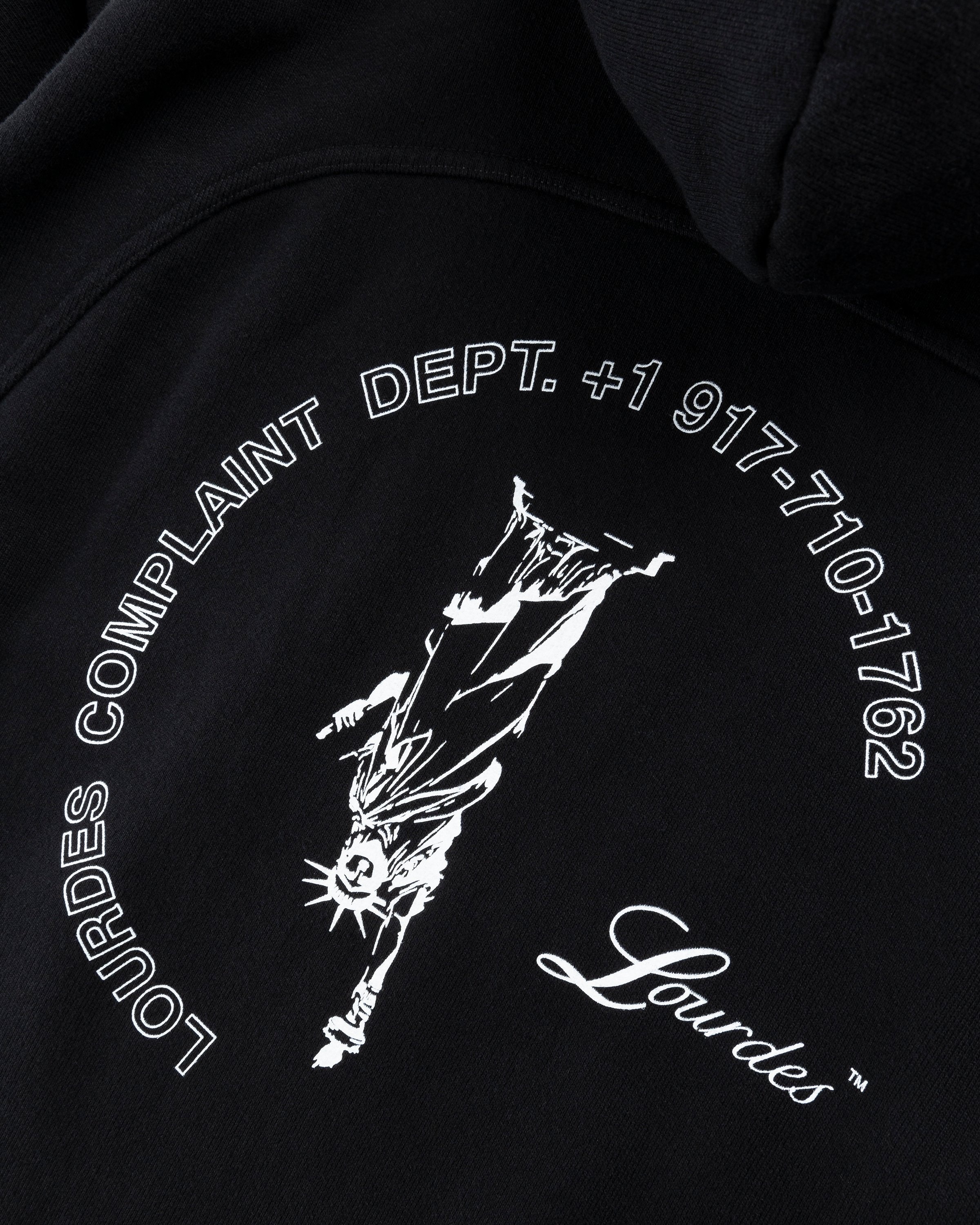 Lourdes New York – Basic Hoodie Black - Sweats - Black - Image 3
