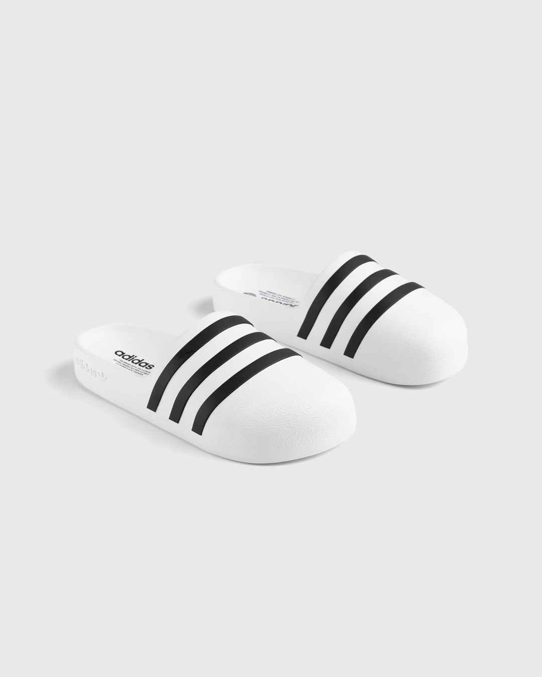 Adidas – Adifom Adilette White/Black/White - Sandals - White - Image 3
