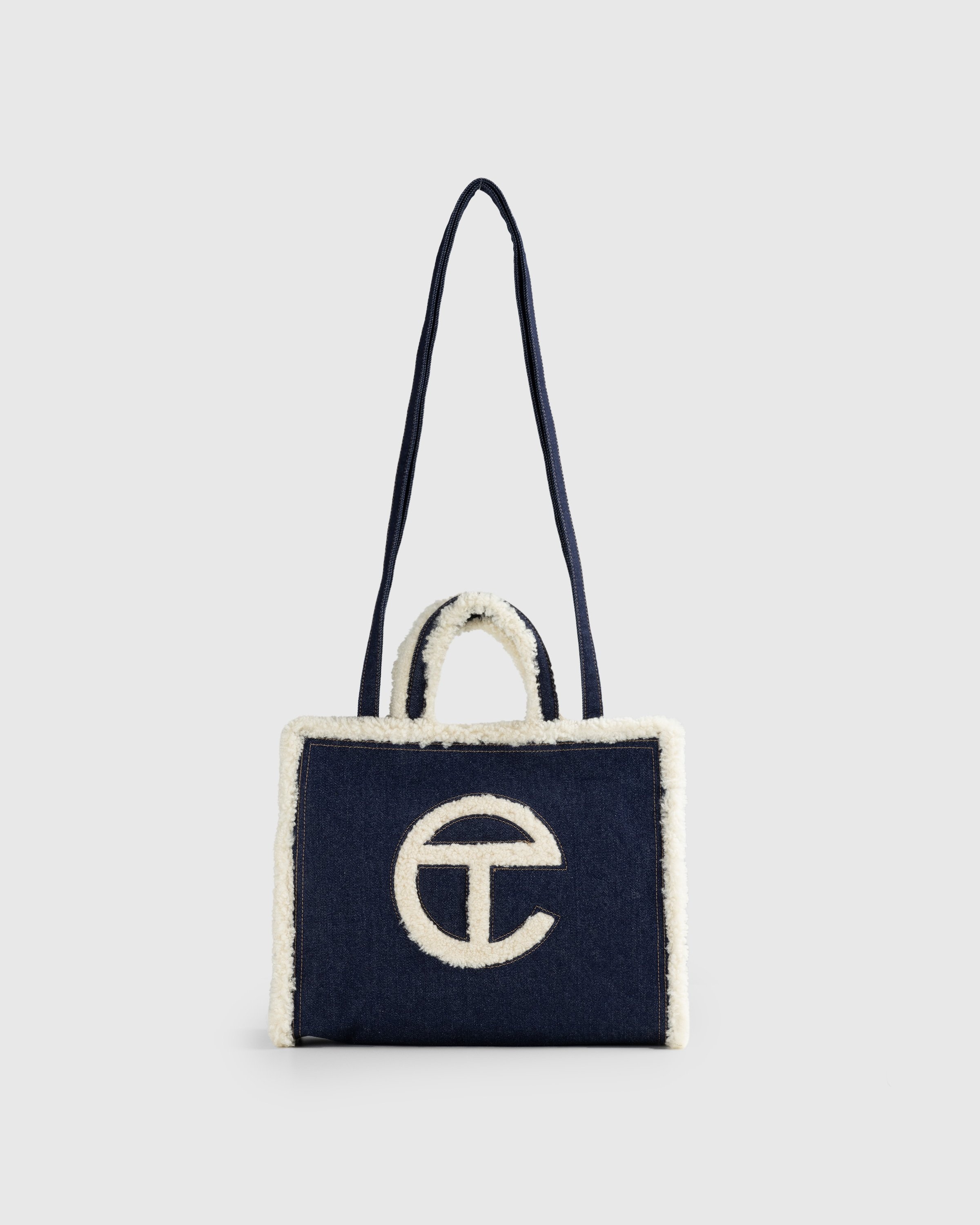 Ugg x Telfar – Denim Medium Shopper Indigo - Bags - Blue - Image 1