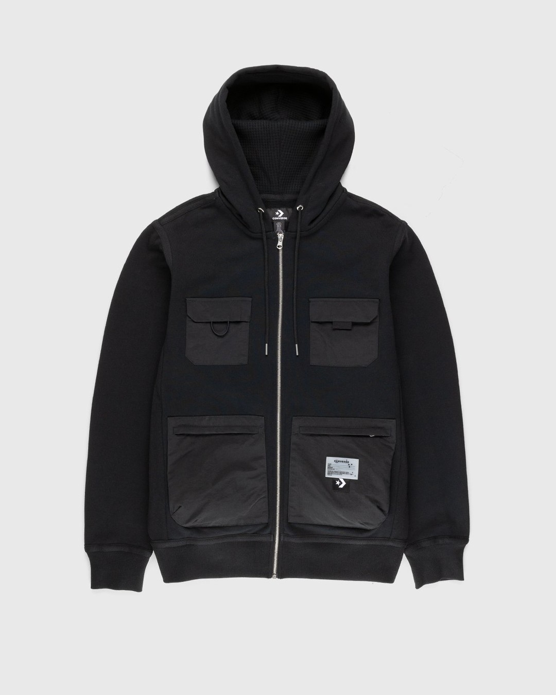 Converse x Joshua Vides – Utility Full Zip Hoodie Black - Sweats - Black - Image 1