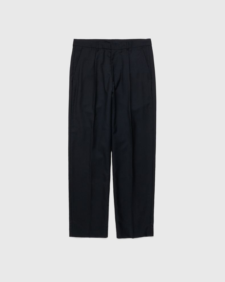 Tropical Wool Suiting Pants Black
