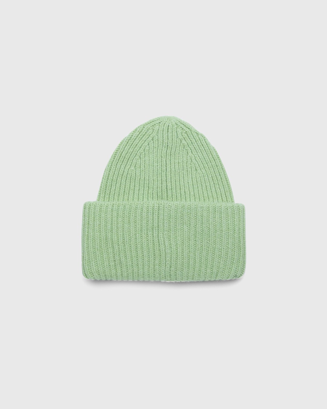 Acne Studios – Knit Face Patch Beanie Pale Green - Beanies - Green - Image 2