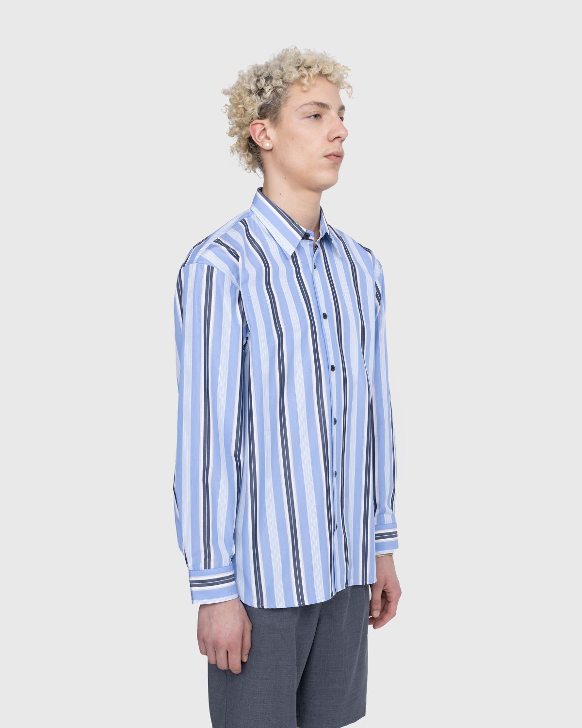 Dries van Noten – Croom Shirt Light Blue - Shirts - Blue - Image 4