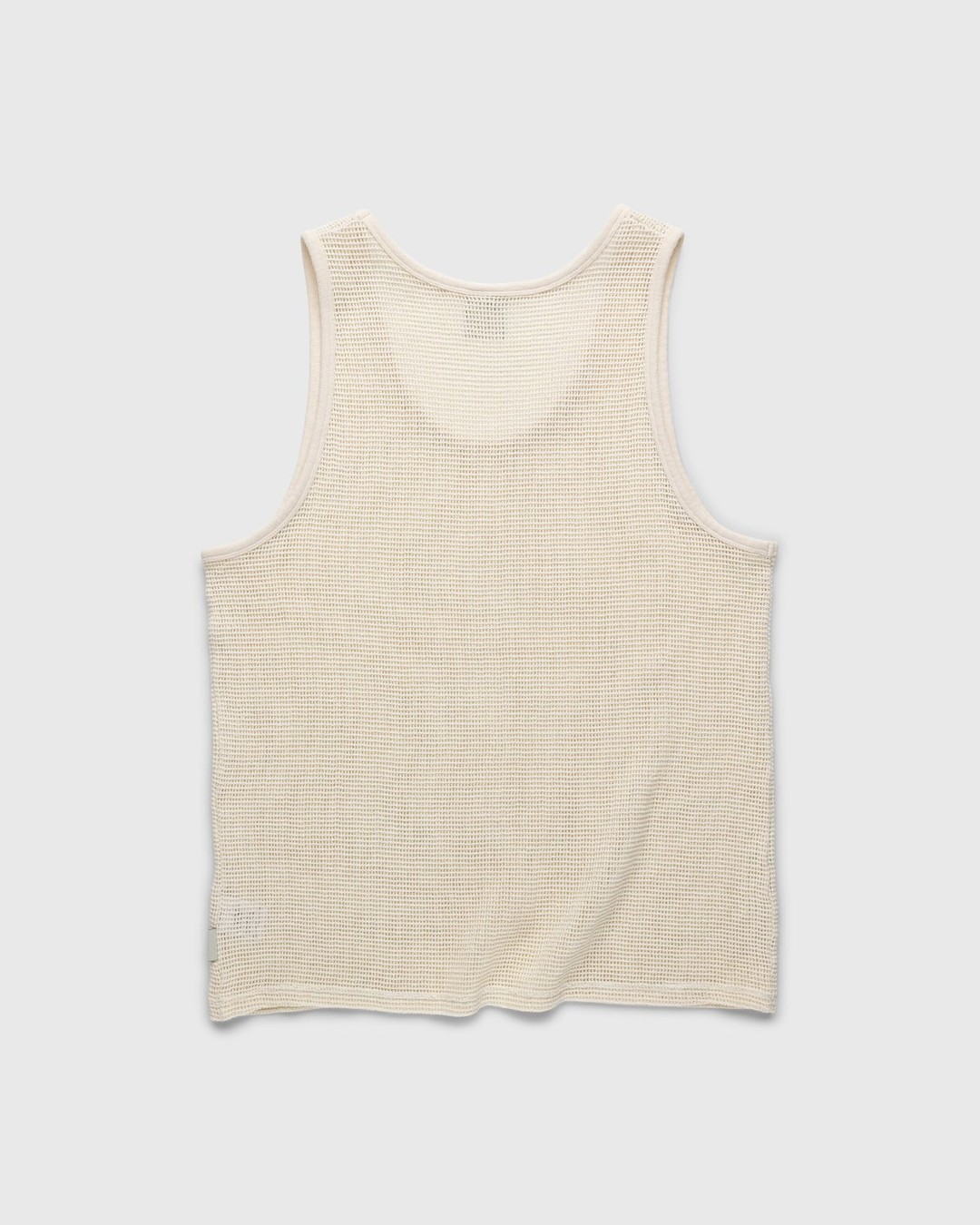 Highsnobiety – Knit Mesh Tank Top White - Tops - Beige - Image 2