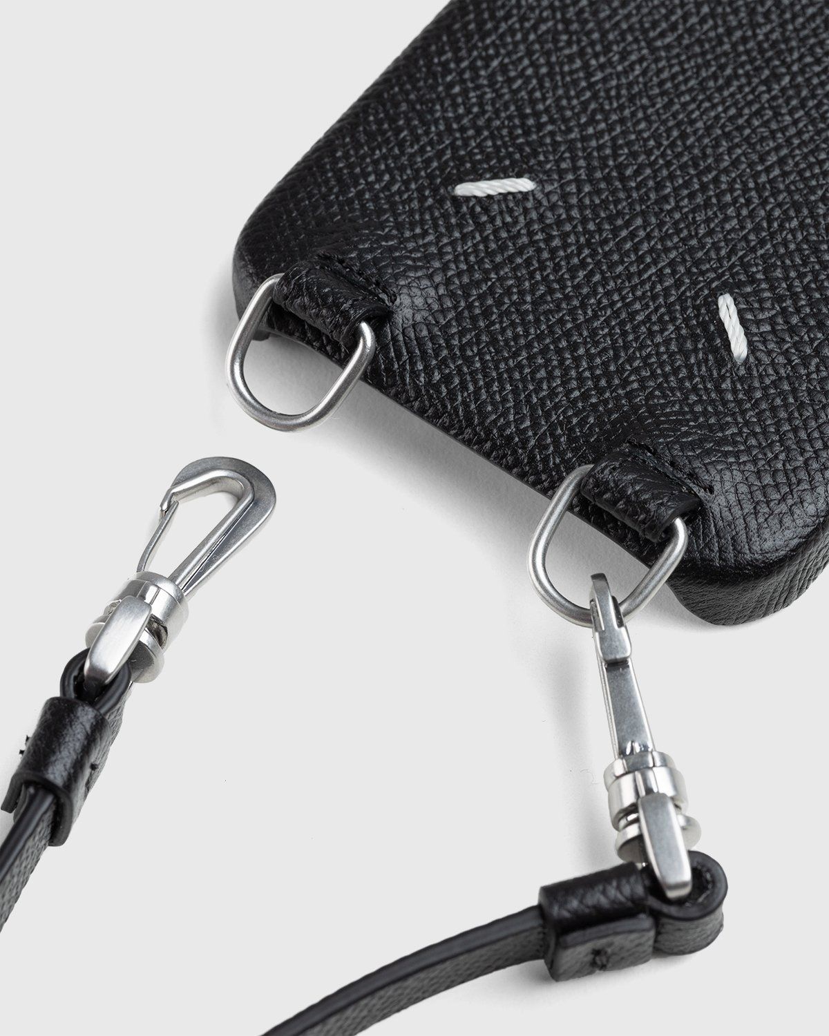 Maison Margiela – Leather iPhone Case Black - Phone cases - Black - Image 3