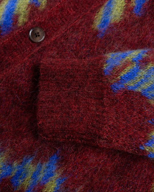 AHLUWALIA ONGOYE PATTERN CARDIGAN