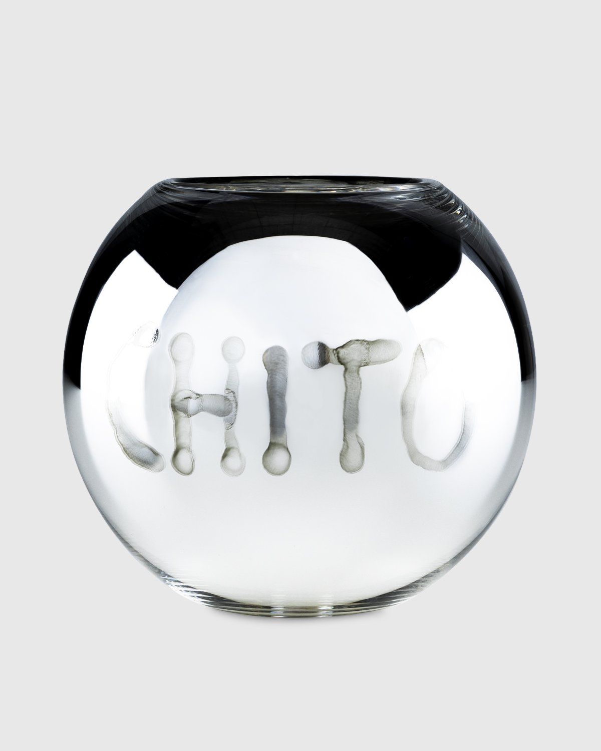 Chito x Christofle x Highsnobiety – Hand Painted Uni Vase Small 1 - Vases - Silver - Image 2