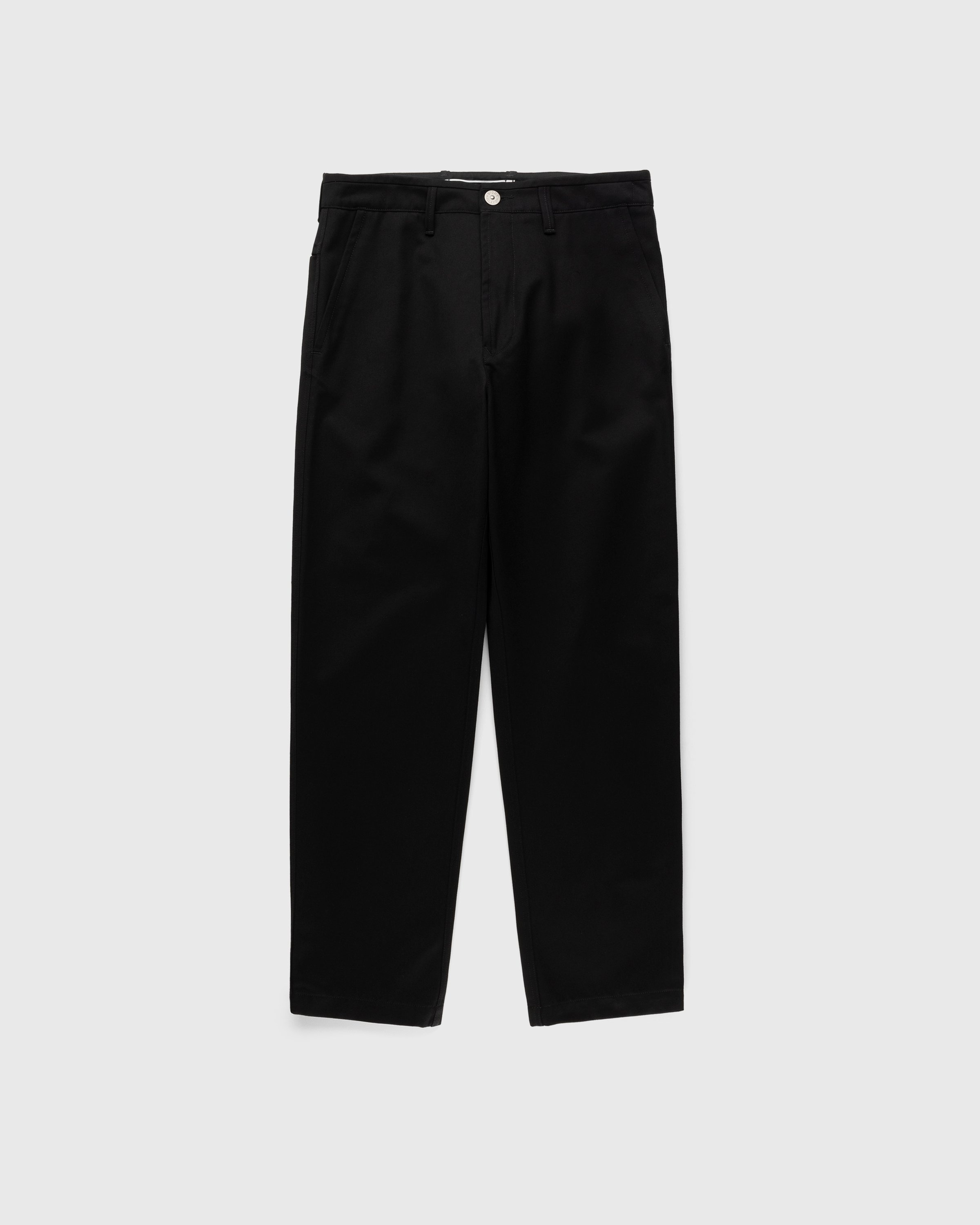 Stone Island – 31928 Gabardine Chino Pants Black - Pants - Black - Image 1