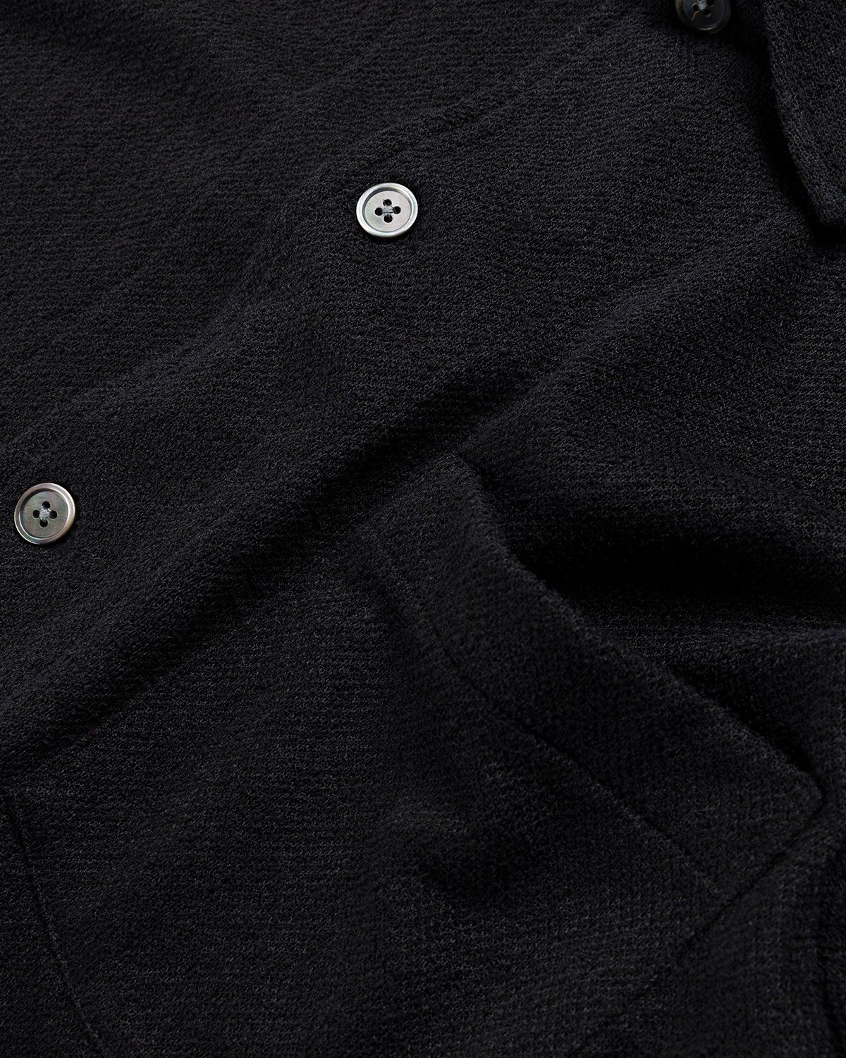 Our Legacy – Box Short Sleeve Shirt Black Boucle - Shirts - Black - Image 5
