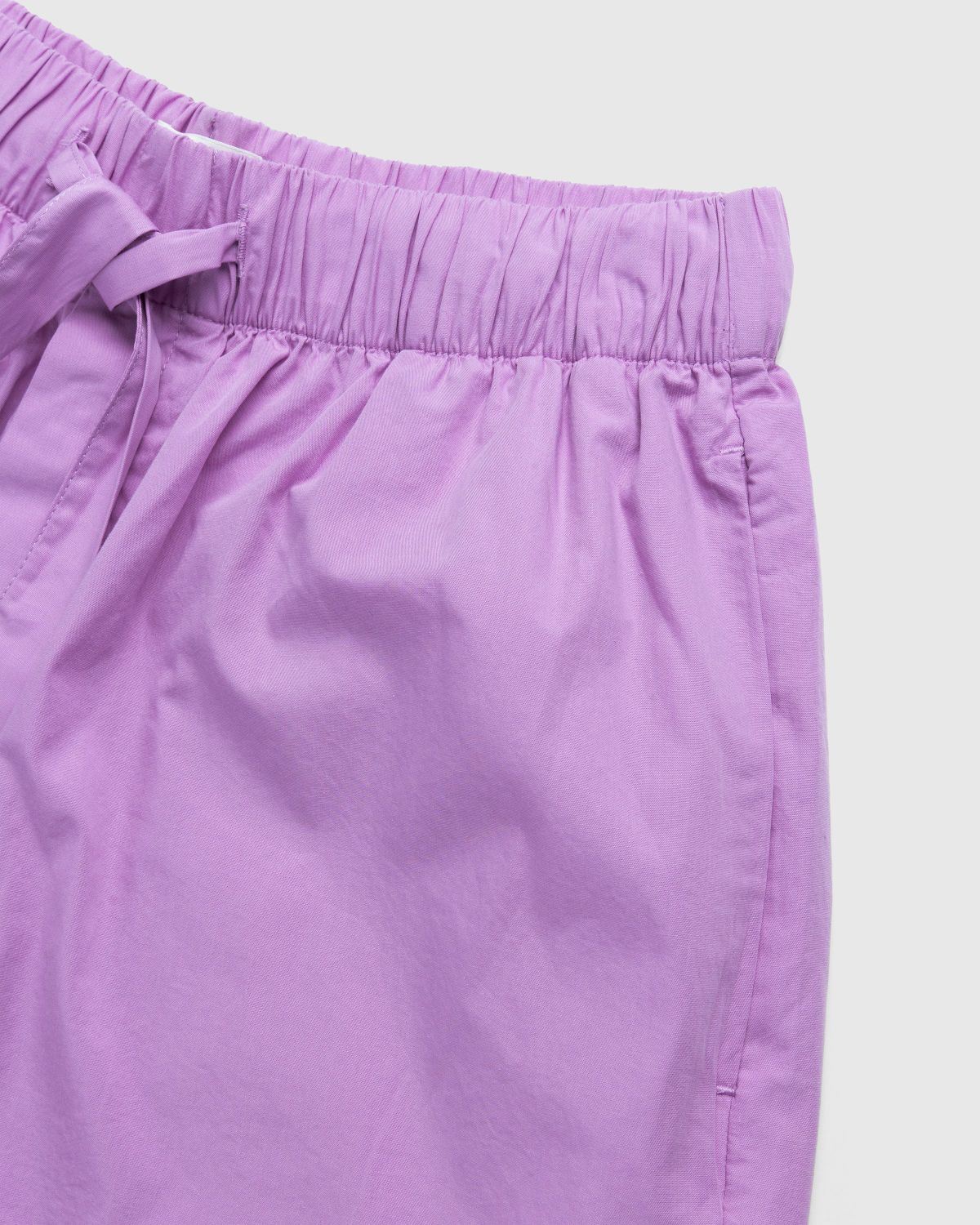 Tekla – Cotton Poplin Pyjamas Shorts Purple Pink | Highsnobiety Shop