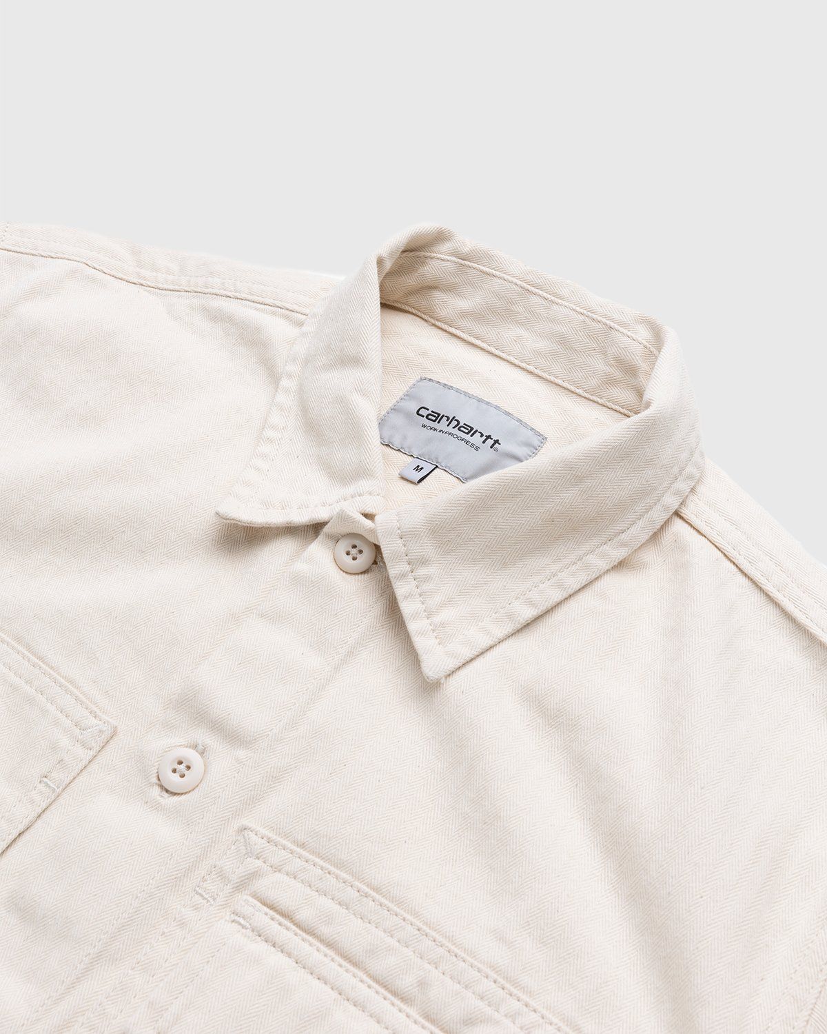 Carhartt WIP – Charter Shirt Natural - Longsleeve Shirts - Beige - Image 3