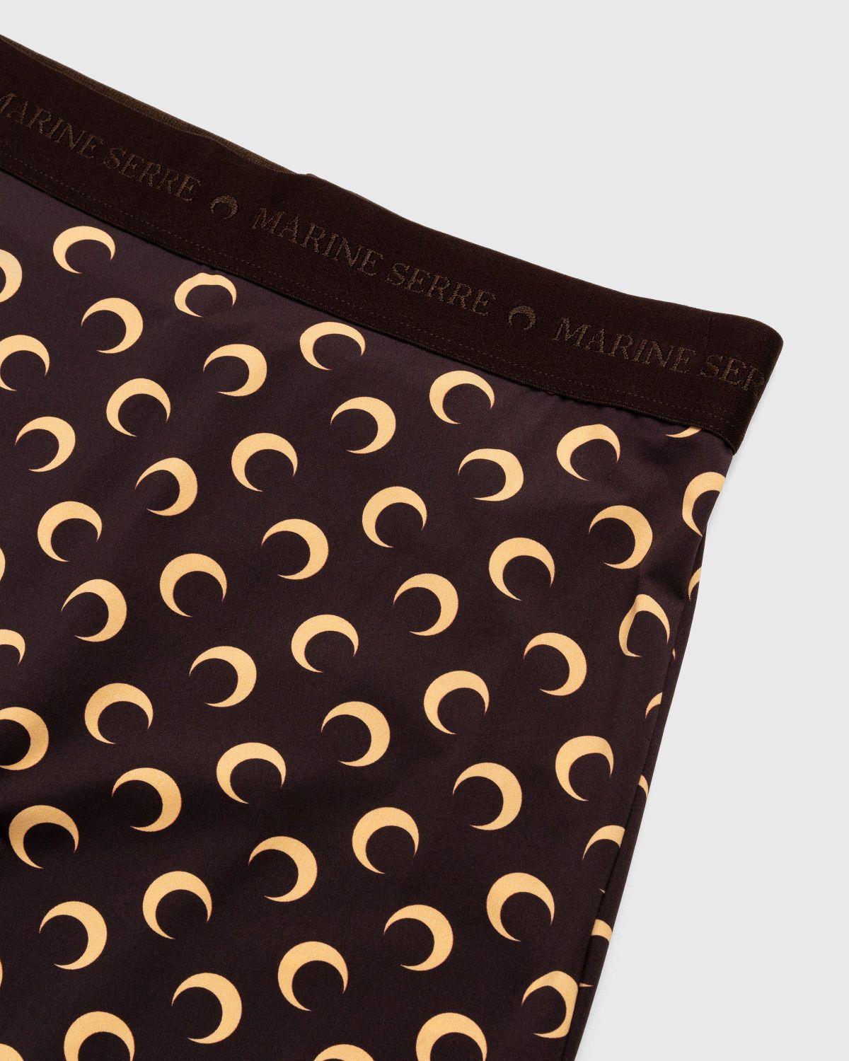 Marine Serre Crescent Moon-print Tights - Black