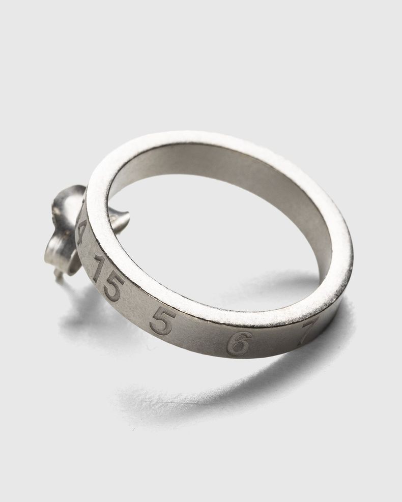 Maison Margiela – Number Logo Hoop Earring Silver