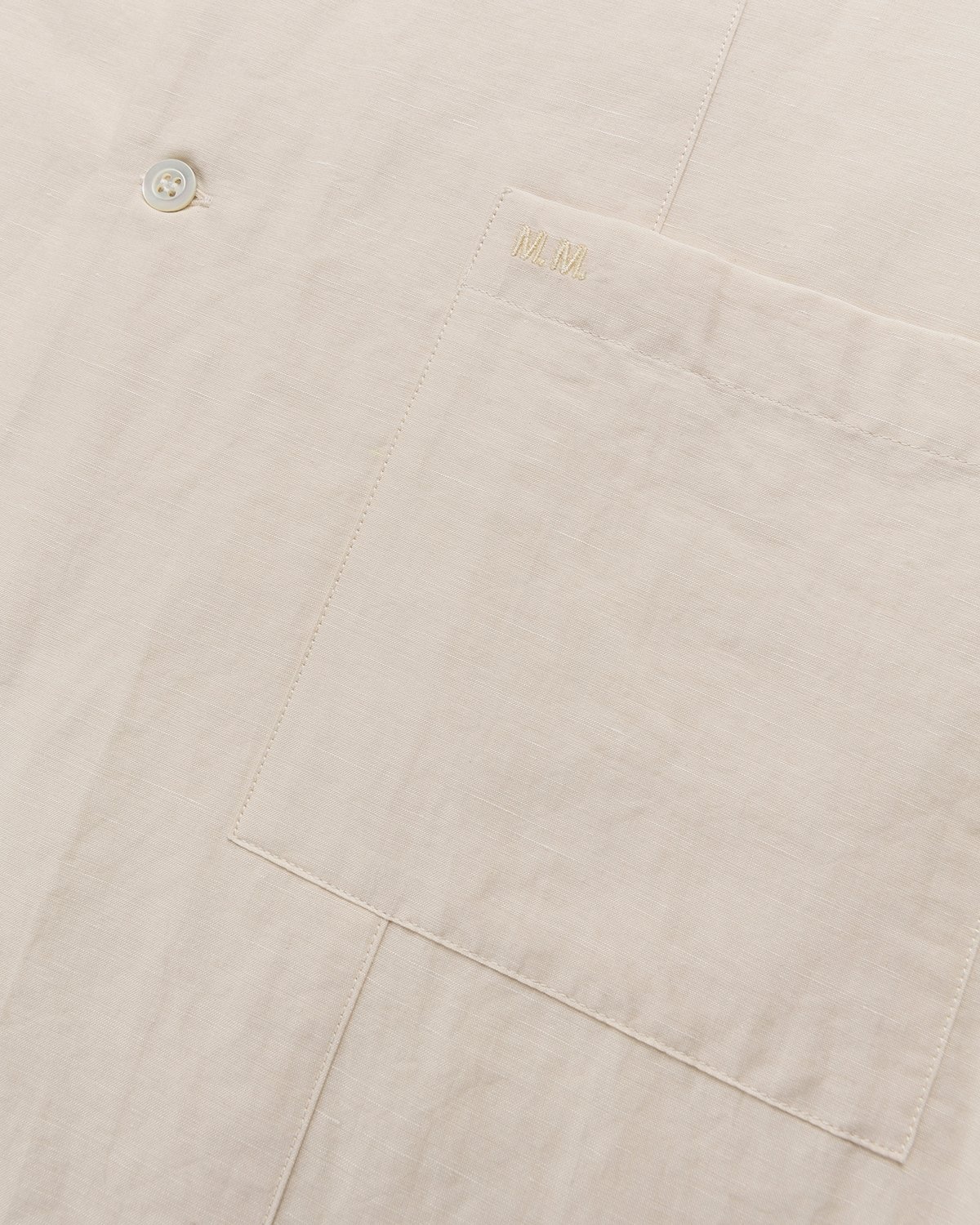 Maison Margiela – Ivory Button-Up Shirt Beige - Shortsleeve Shirts - White - Image 3