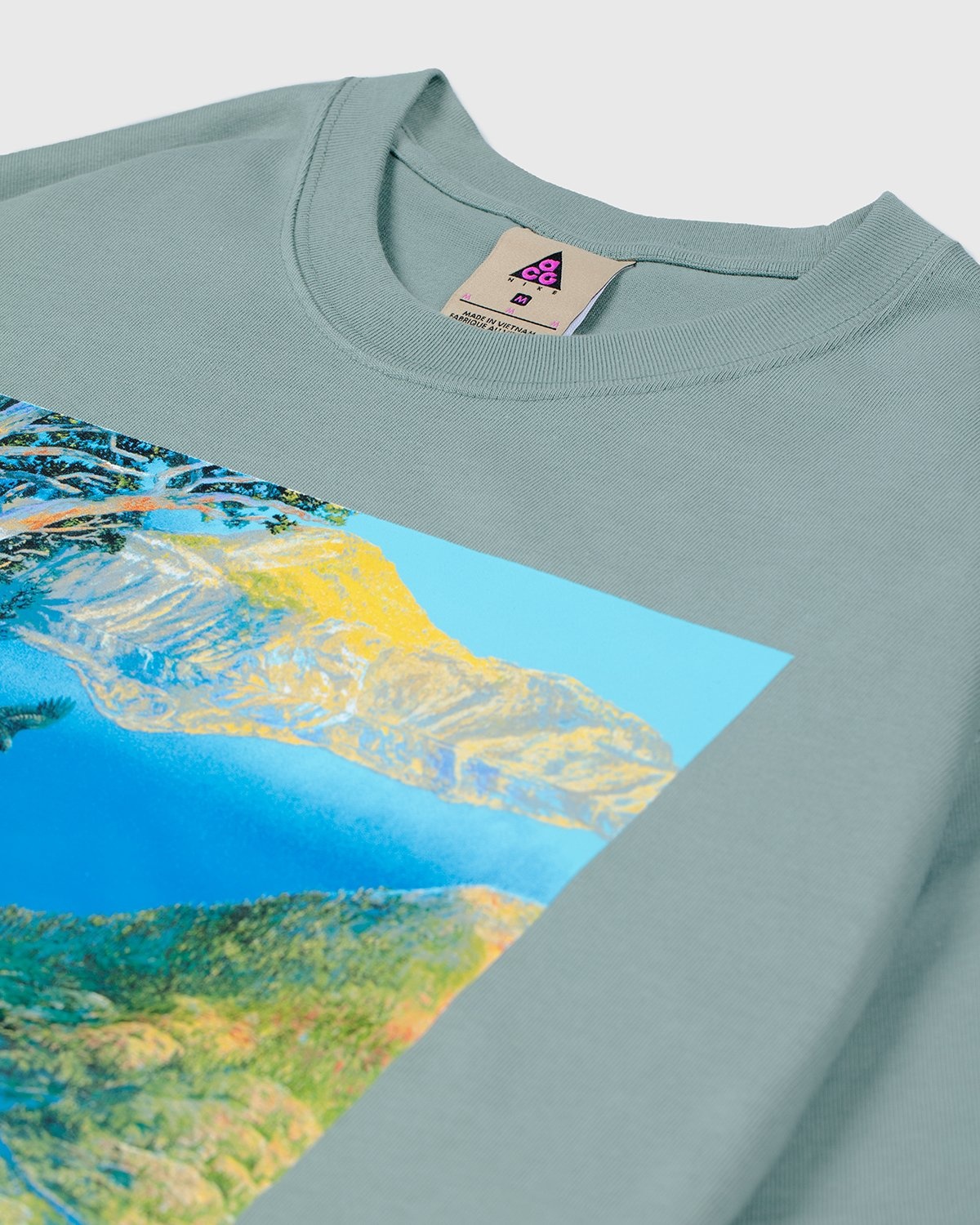 Nike ACG – M NRG ACG SS Crater Lake Tee Green - T-shirts - Green - Image 3