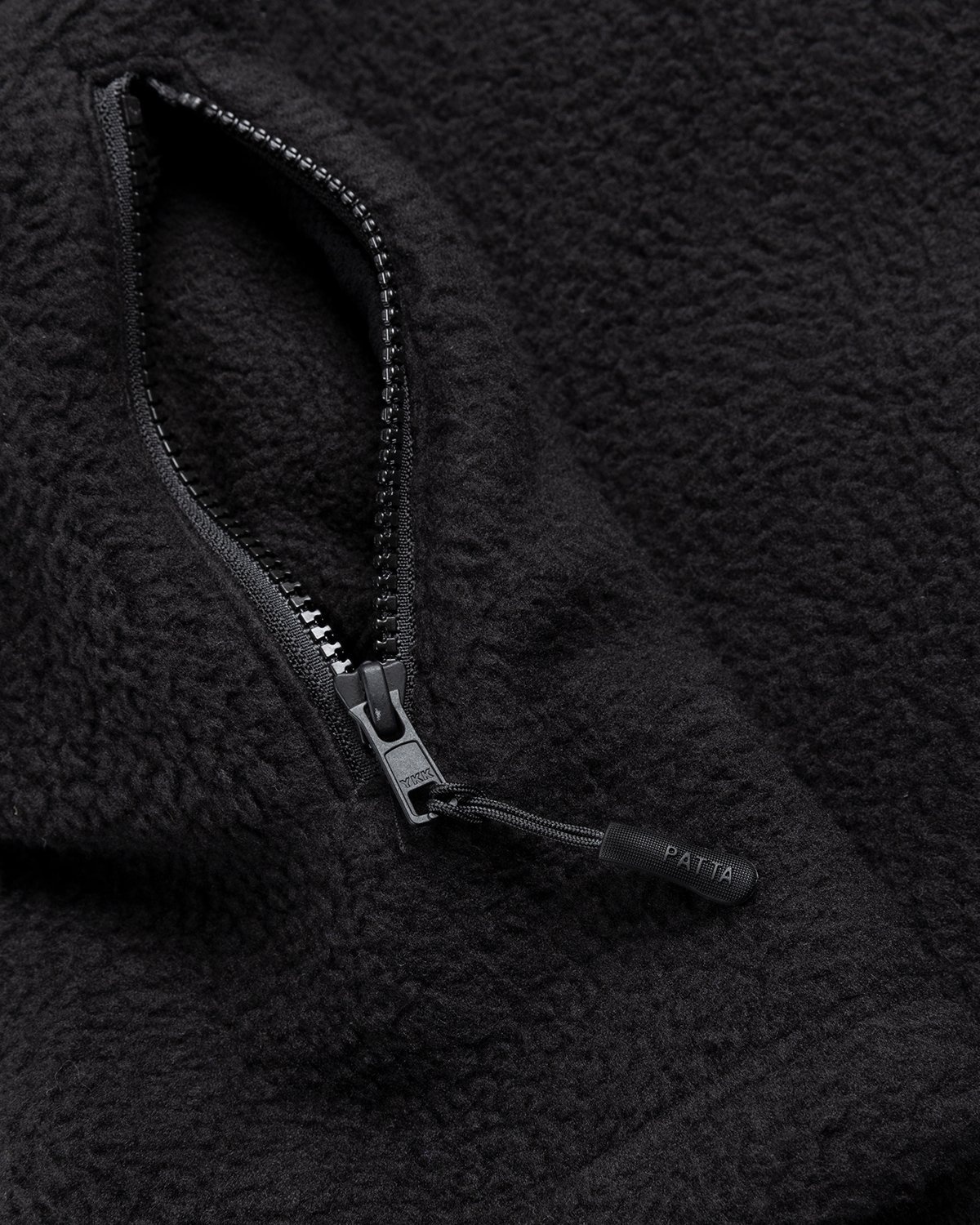 Patta – Sherling Fleece Jacket Black - Fleece Jackets - Black - Image 5