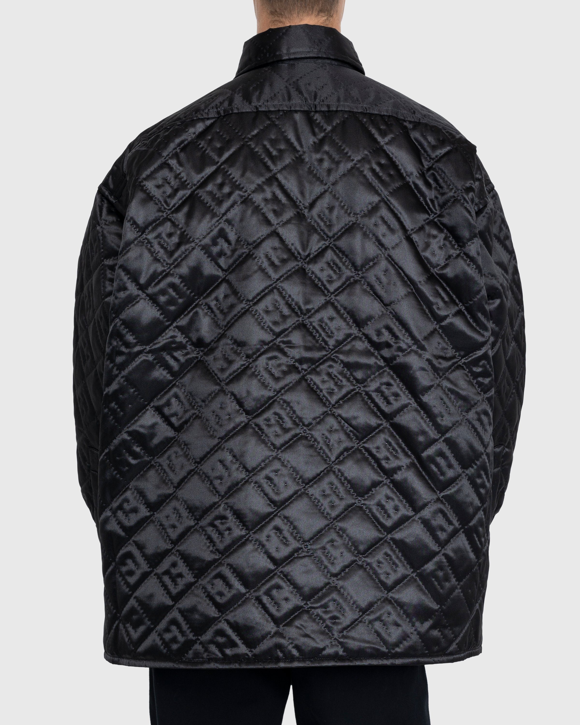 Acne Studios – Quilted Satin Jacket Black - Outerwear - Black - Image 4