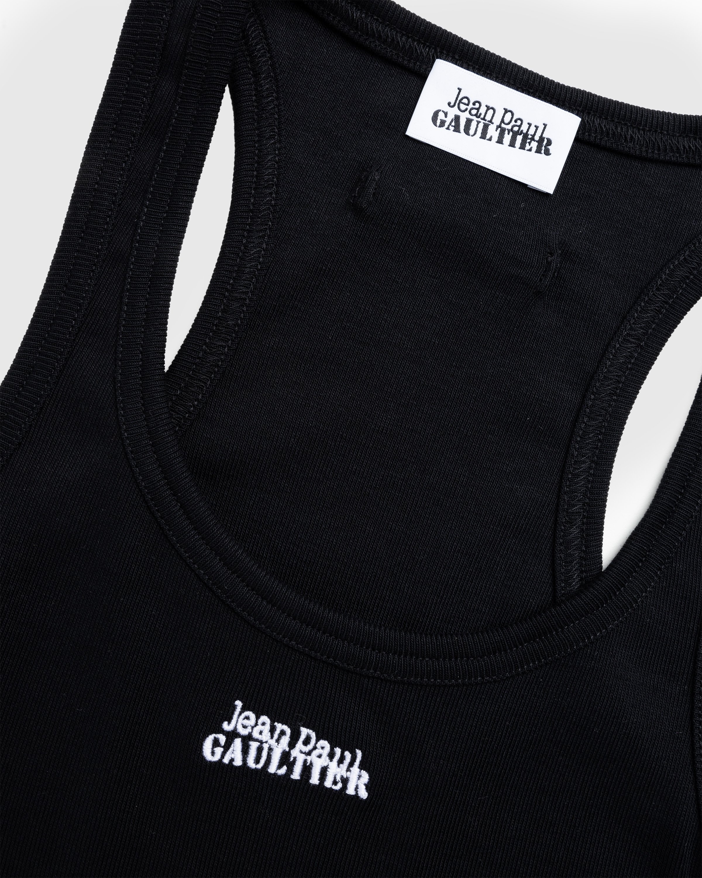 Jean Paul Gaultier – Laced Tank Top Black - Tank Tops - Black - Image 6