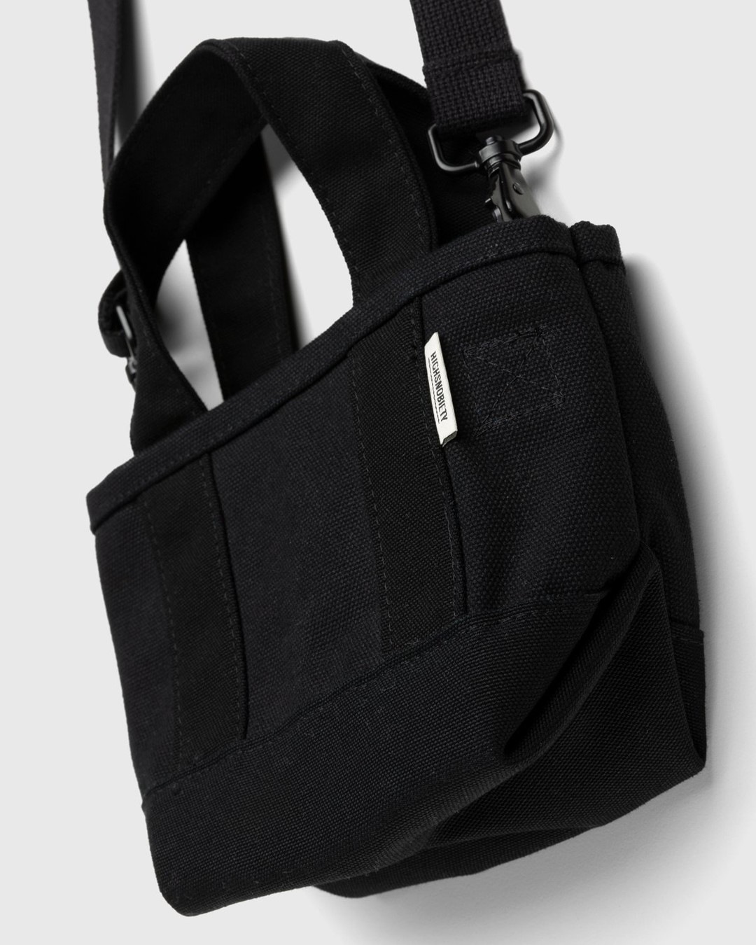 Highsnobiety – Heavy Canvas Small Crossbody Tote Black - Bags - Black - Image 4