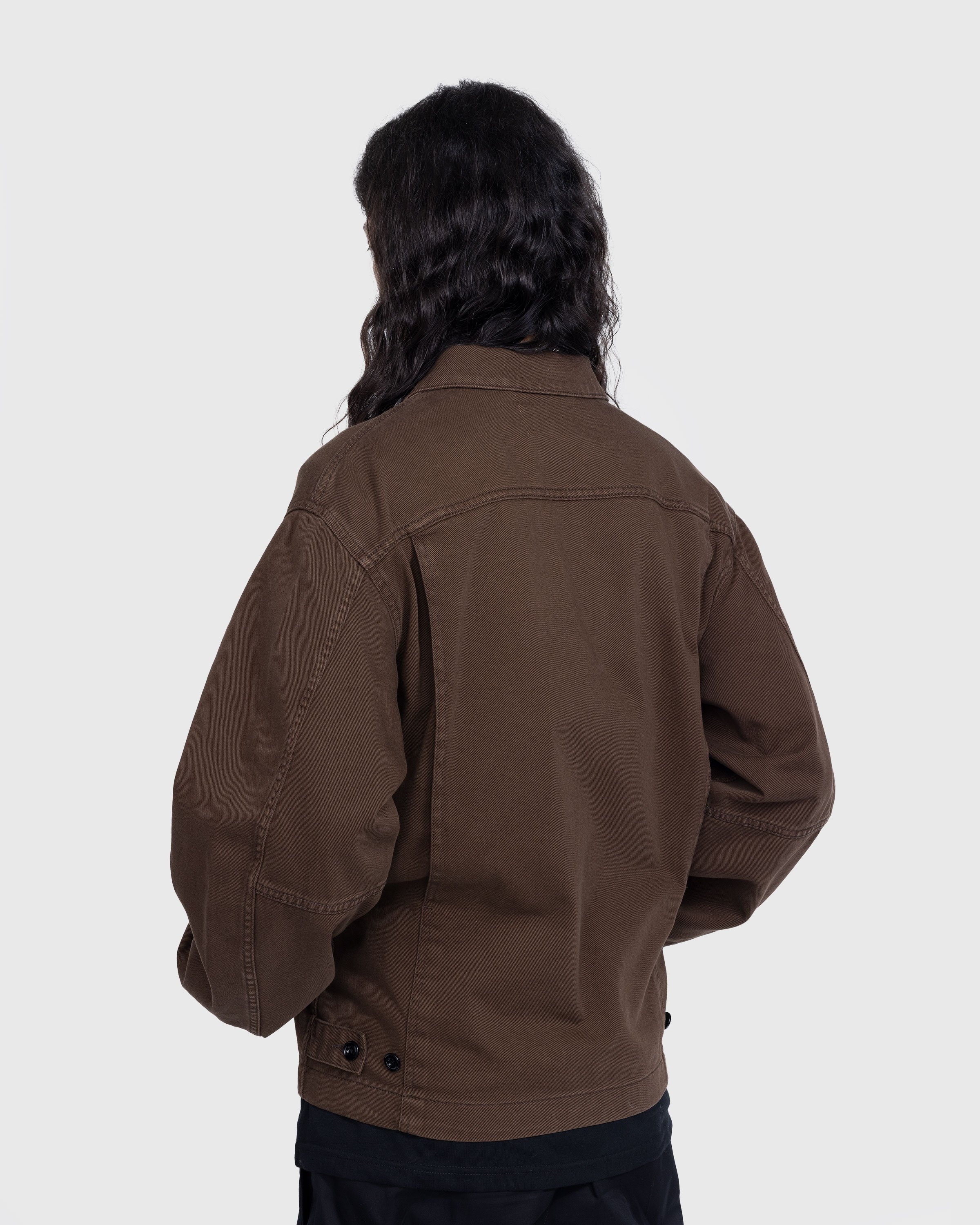 Lemaire – Boxy Jacket Dark Brown - Outerwear - Brown - Image 3