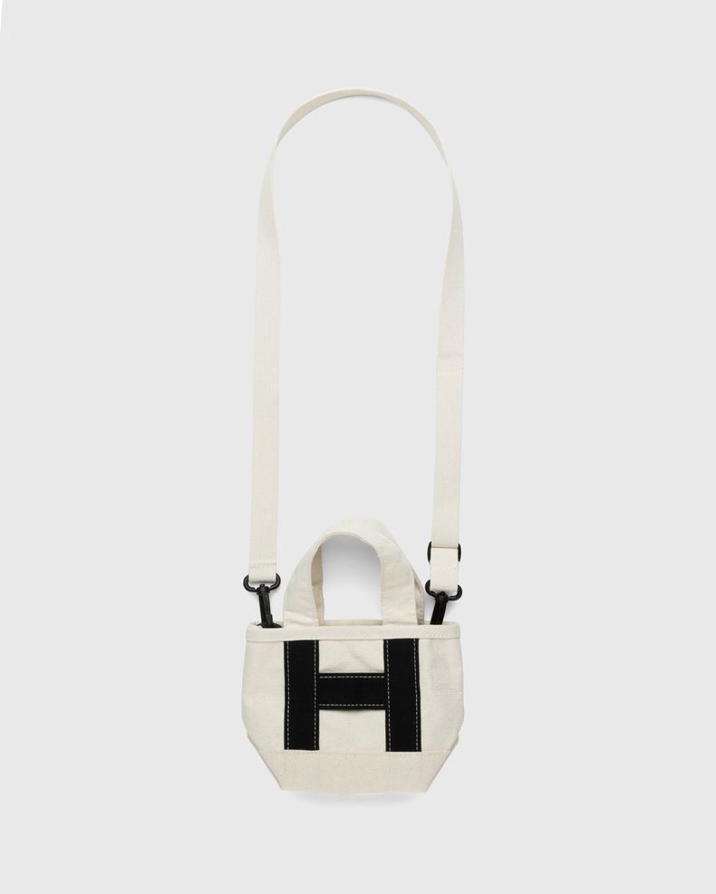Heavy Canvas Small Crossbody Tote Natural
