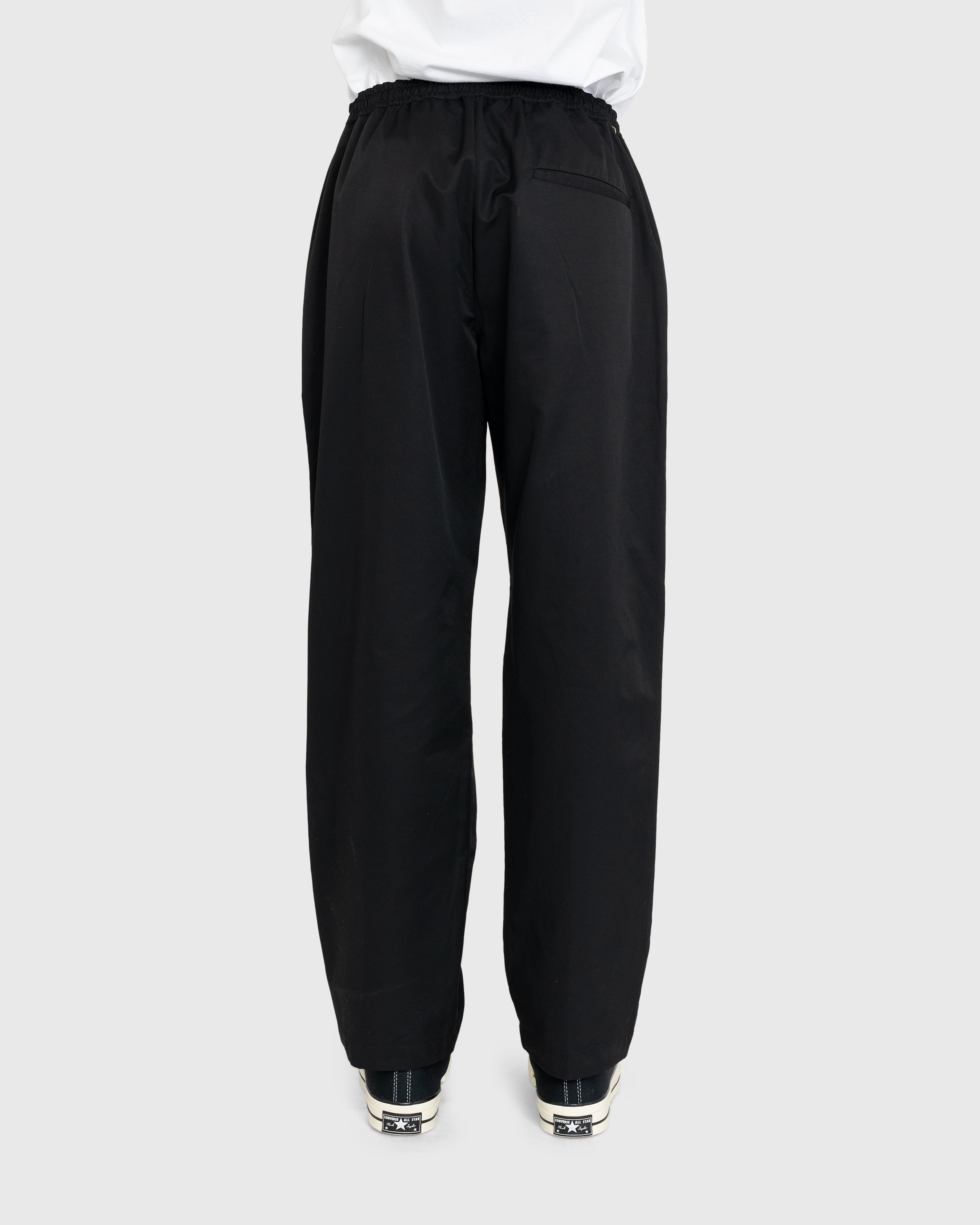 Highsnobiety – Cotton Nylon Elastic Pants Black - Pants - Black - Image 3
