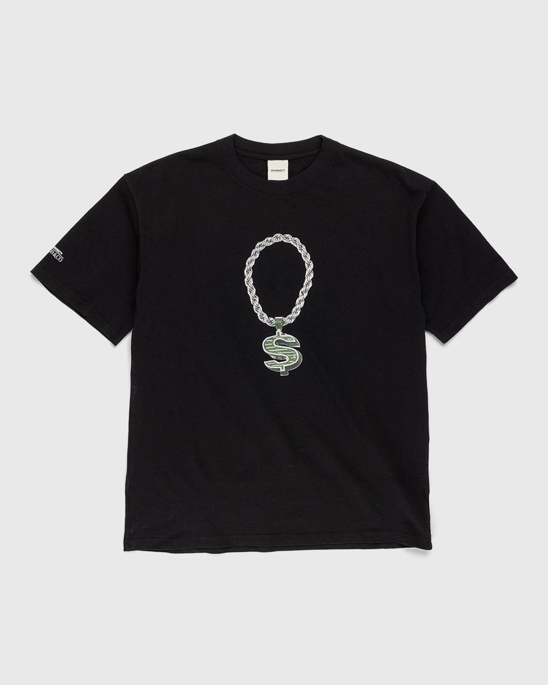 Jacob & Co. x Highsnobiety – Dollar Sign Pendant T-Shirt Black - T-shirts - Black - Image 1