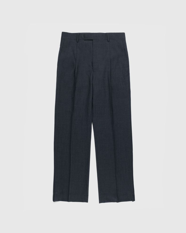 Super Fine Tropical Wool Slacks Charcoal