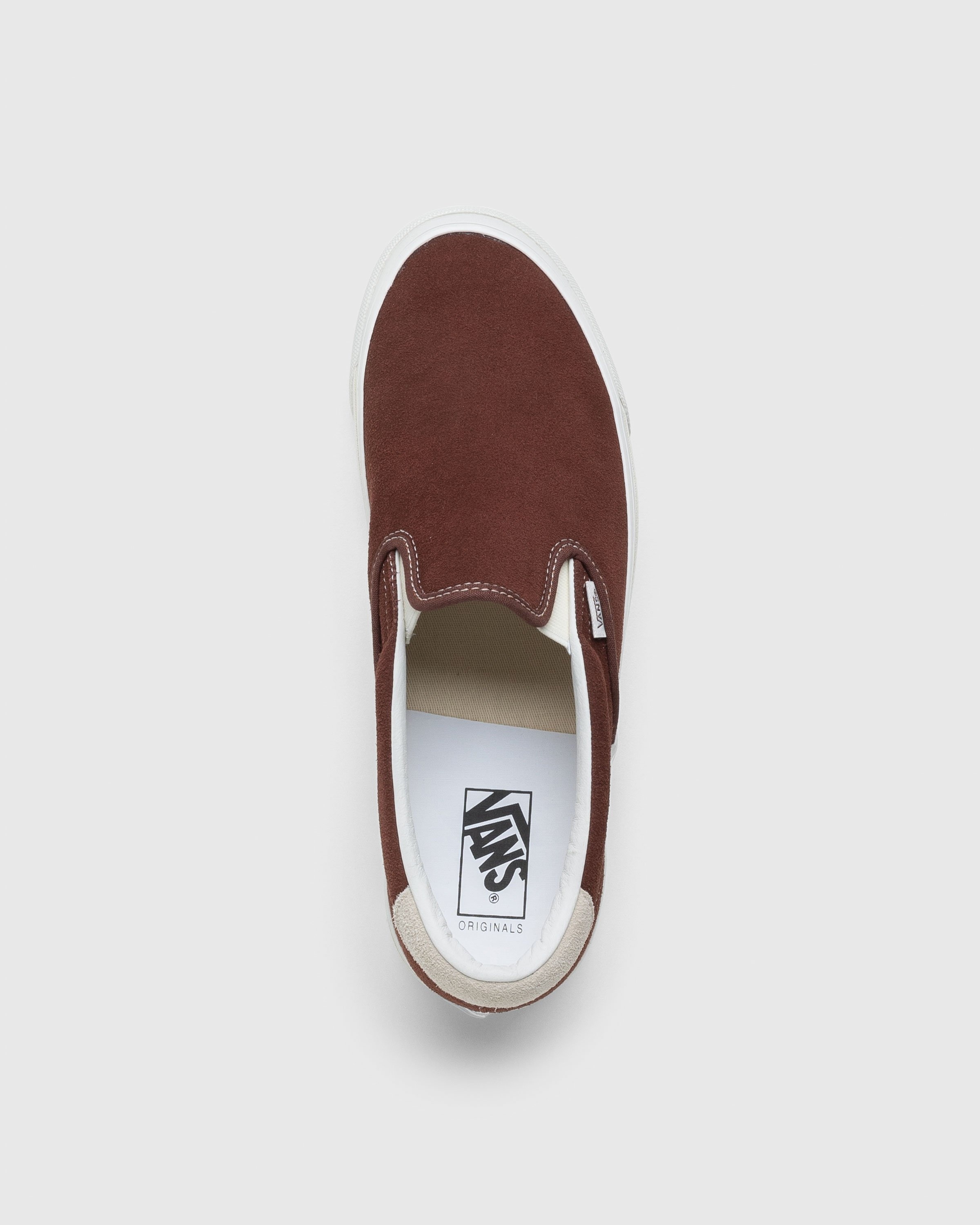 Vans – OG Slip-On 59 LX Suede Brown - Sneakers - Brown - Image 5