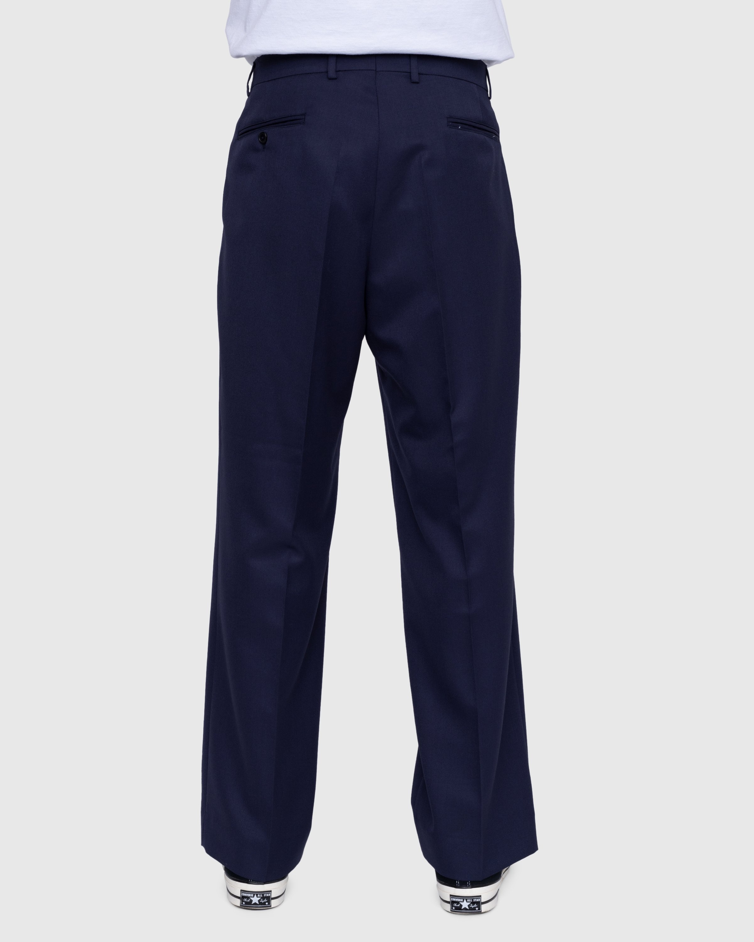Highsnobiety – Wool Dress Pant Navy - Trousers - Blue - Image 4