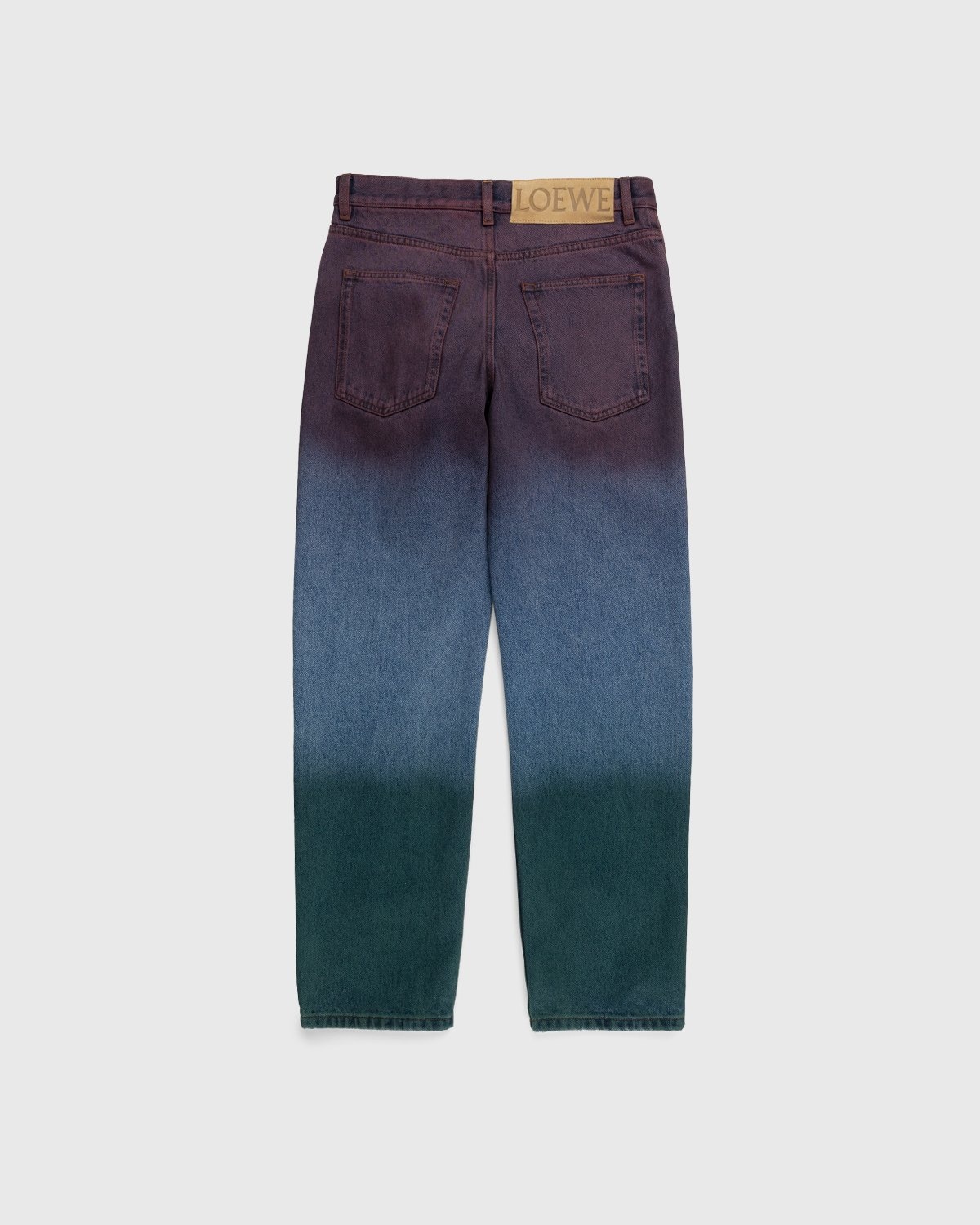 Loewe – Paula's Ibiza Tricolor Denim Trousers Red/Blue/Green - Pants - Blue - Image 2