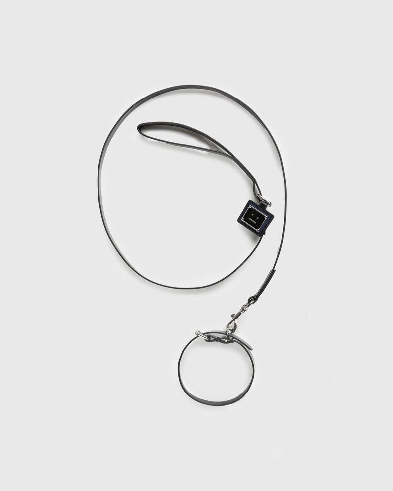 Acne Studios – Face Logo Pet Collar and Leash Black