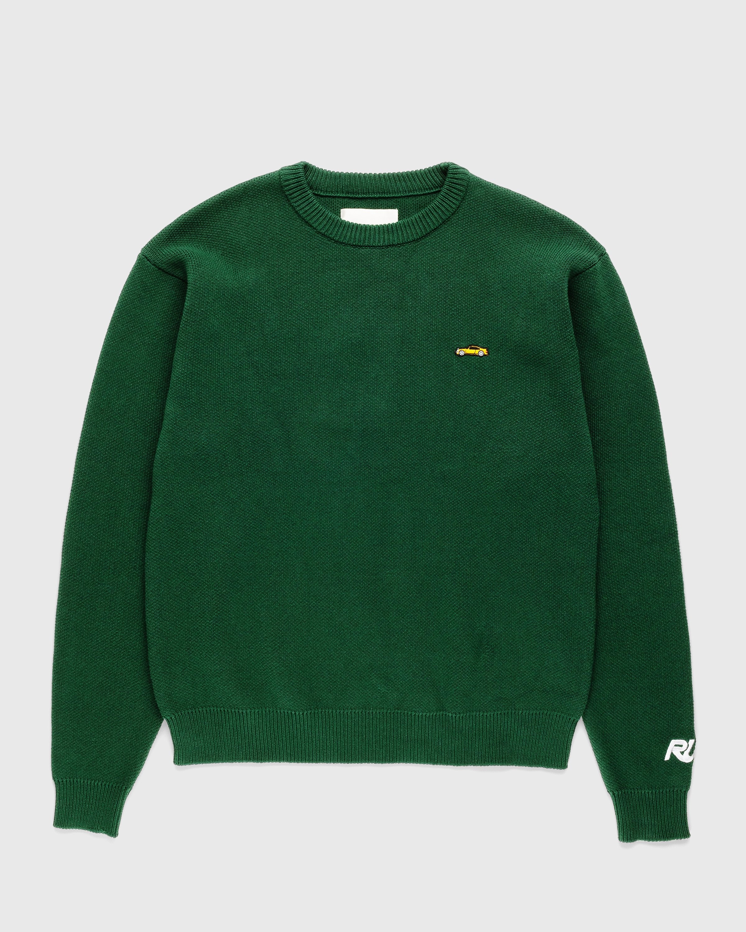 RUF x Highsnobiety – Knitted Crewneck Sweater Green - Crewnecks - Green - Image 1