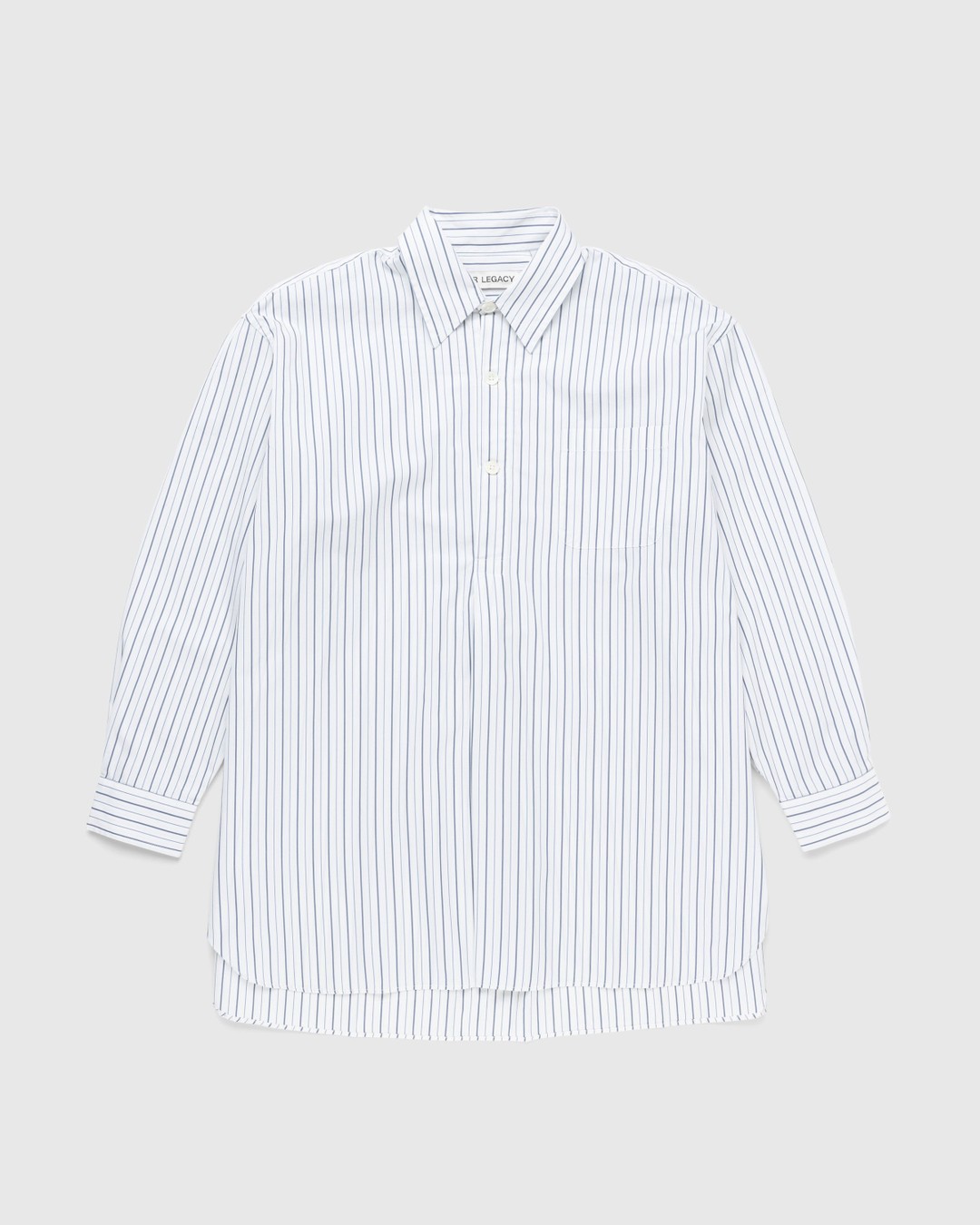 Our Legacy – Popover Shirt Olympic White Stripe - Shirts - White - Image 1