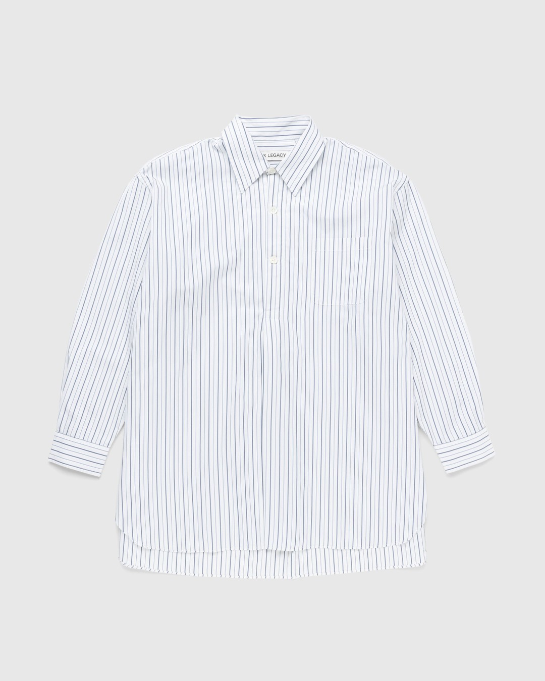 Our Legacy – Popover Shirt Olympic White Stripe - Shirts - White - Image 1