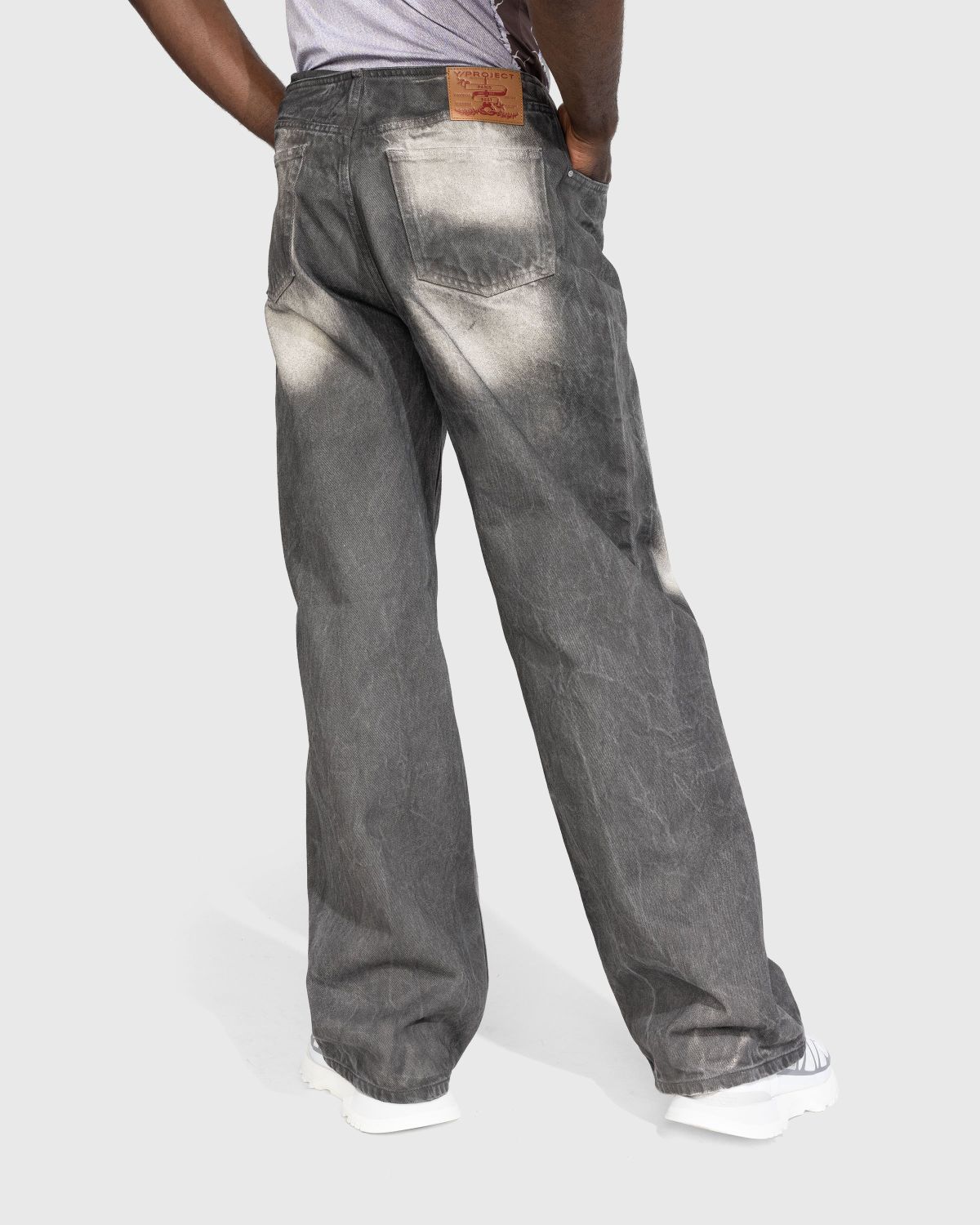 Y/Project – Y Belt Arc Jeans Faded Black - Pants - Grey - Image 3