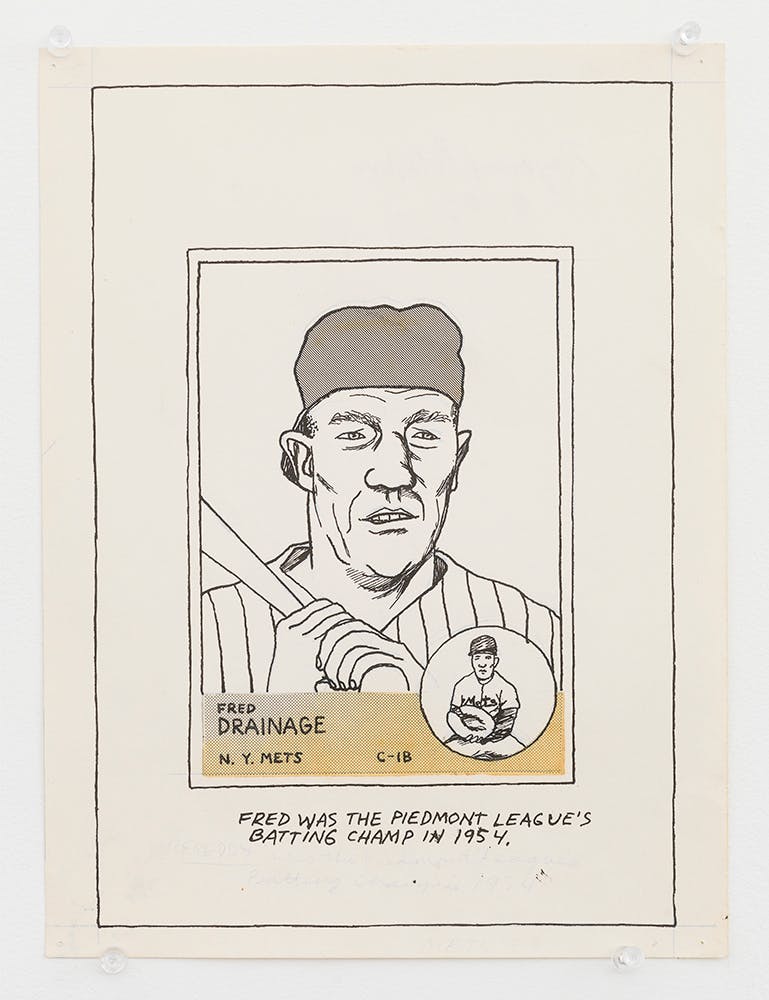 Raymond Pettibon, <em>No Title (Fred Drainage...)</em>, 1983
