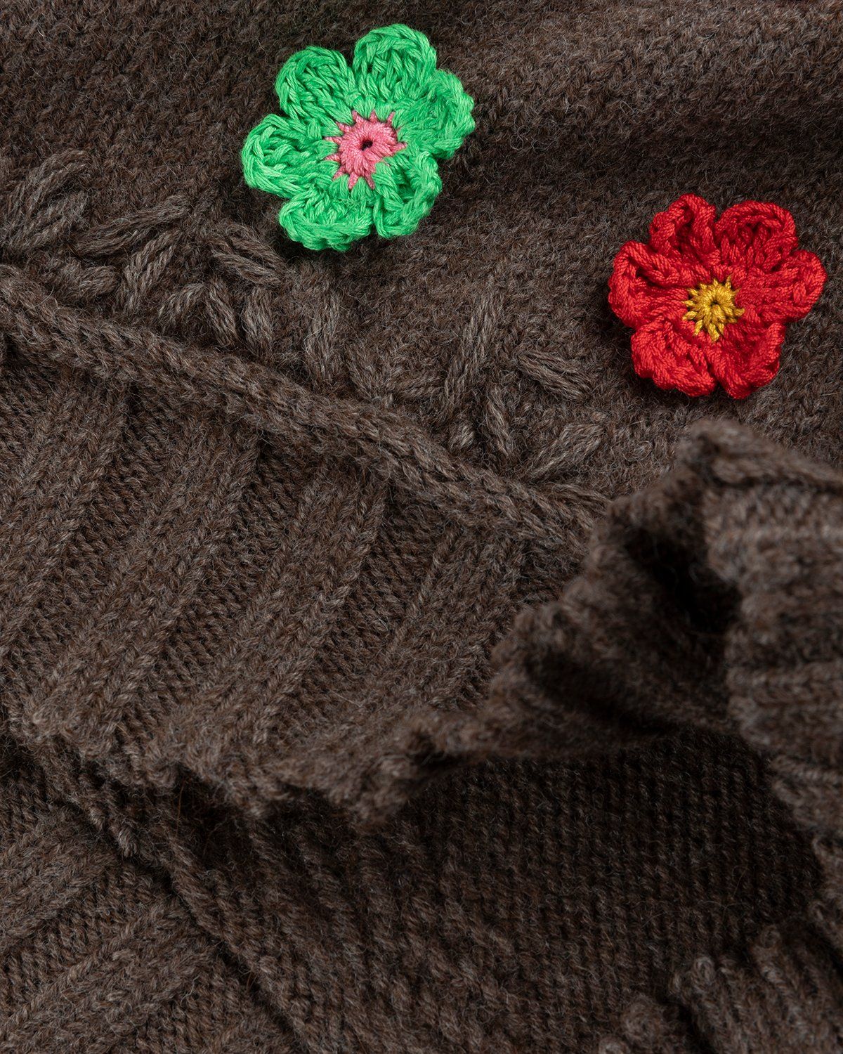 Phipps – Flower Knit Brown - Crewnecks - Brown - Image 4
