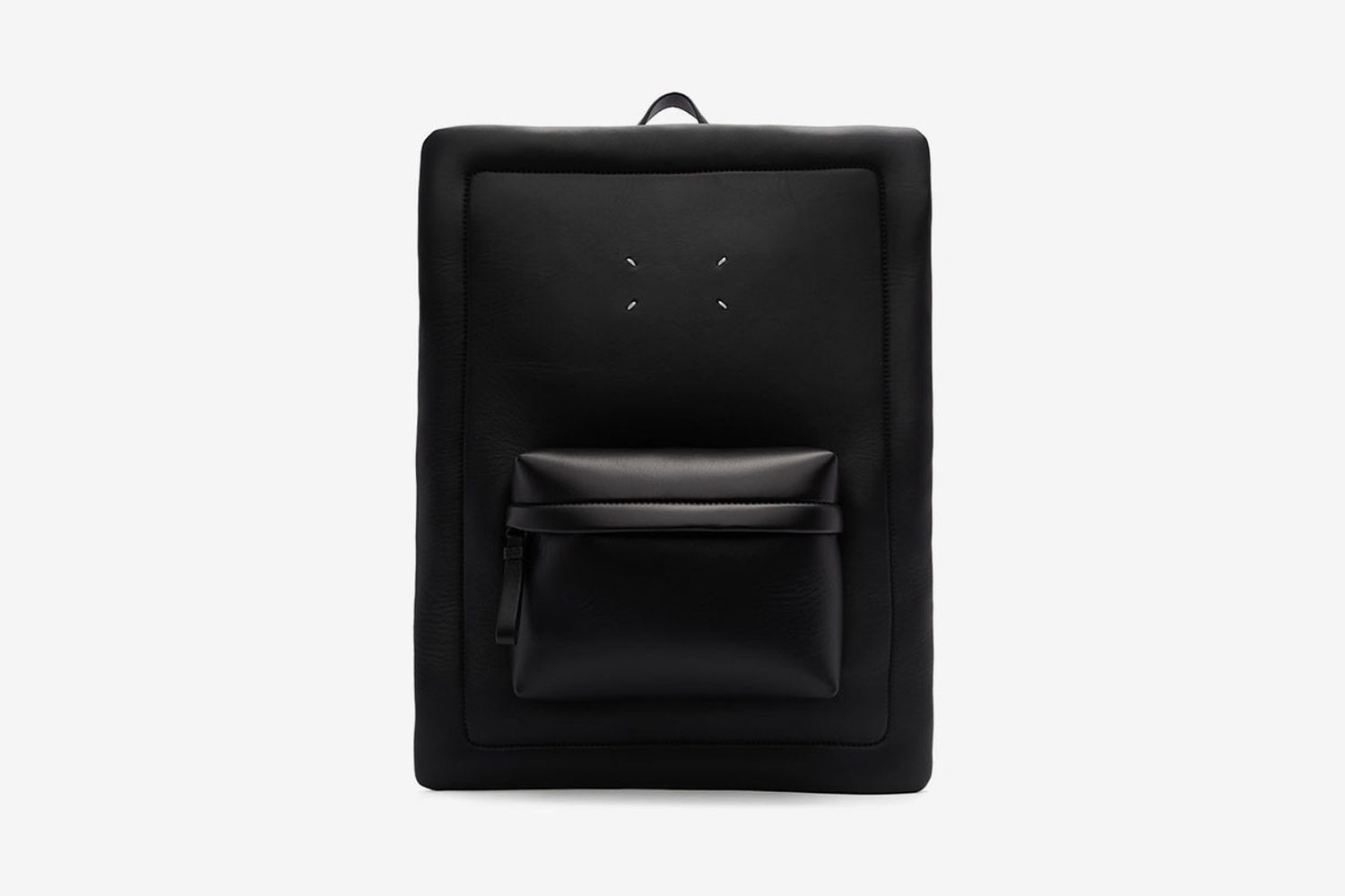 Leather Square Backpack