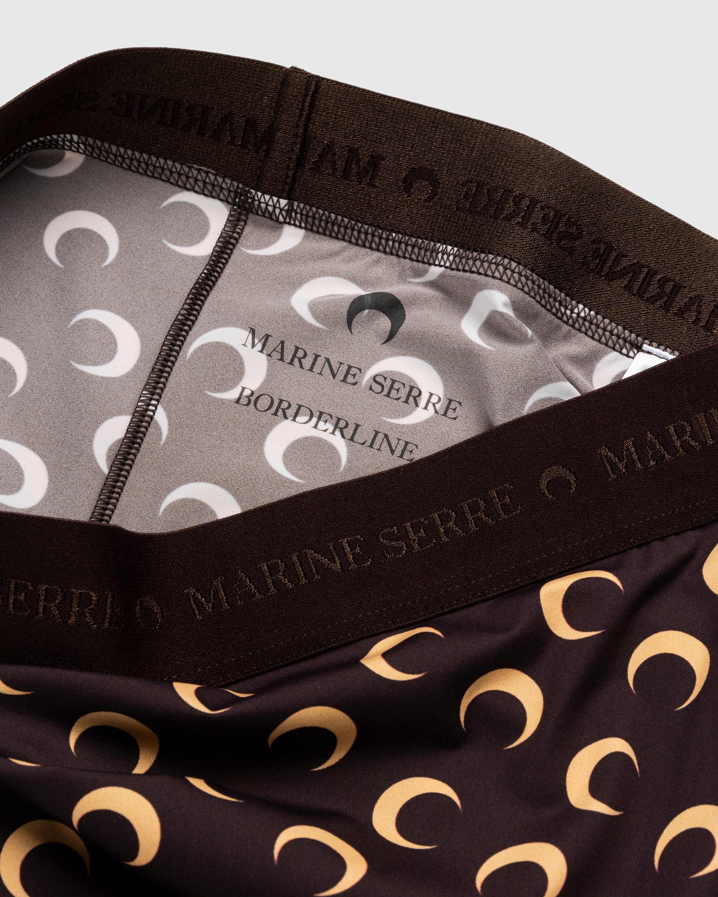 Marine Serre – Fuseaux Moon Leggings Brown - Pants - Brown - Image 5