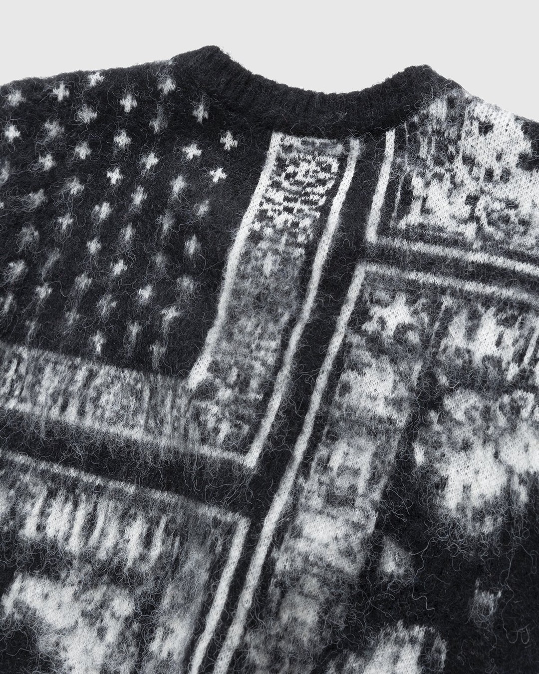 Highsnobiety – Bandana Alpaca Sweater Black - Knitwear - Black - Image 4