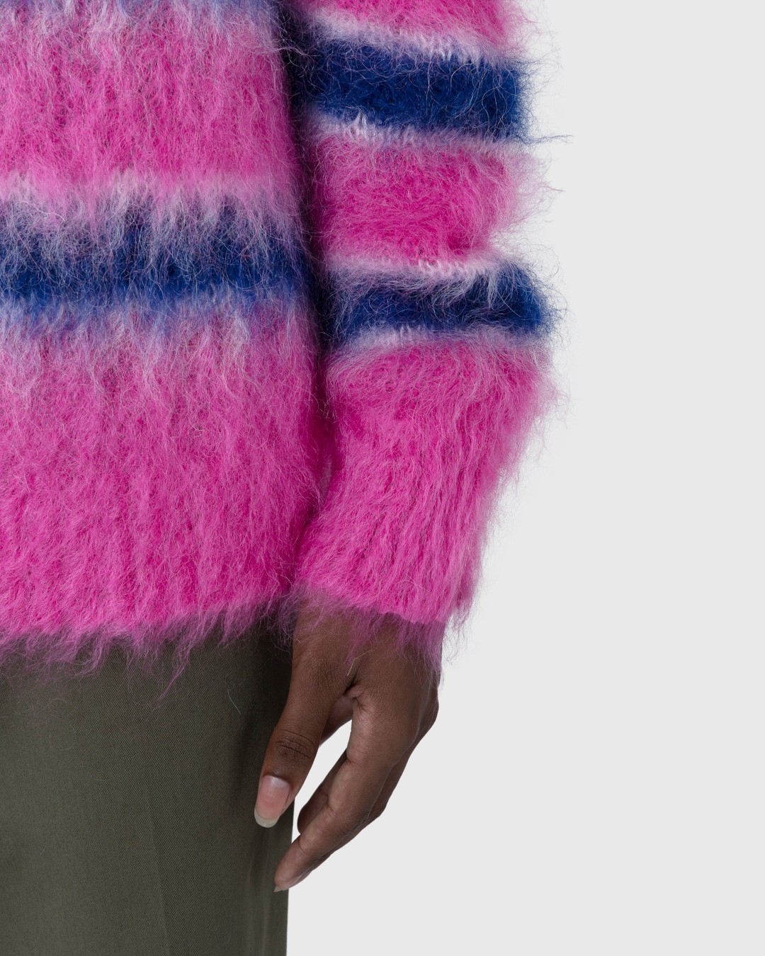 Marni – Striped Mohair Sweater Multi - Knitwear - Multi - Image 5